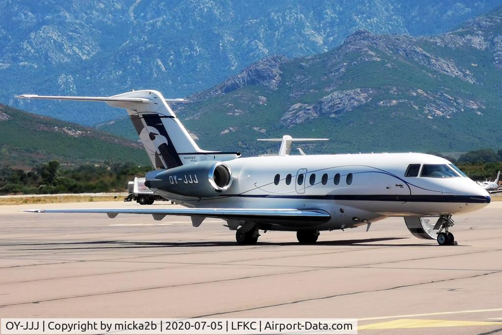 OY-JJJ, 2011 Hawker Beechcraft 4000 C/N RC-57, Parked.