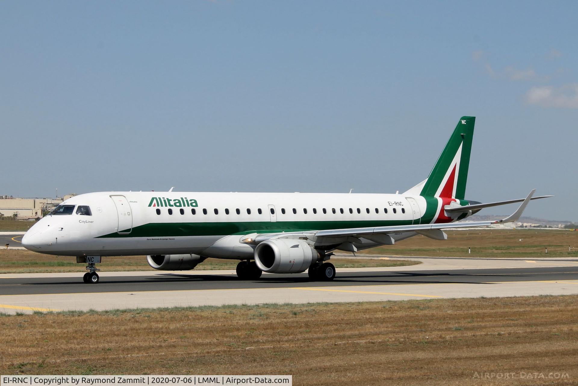 EI-RNC, 2011 Embraer 190LR (ERJ-190-100LR) C/N 19000503, Embraer EMB-190LR EI-RNC Alitalia