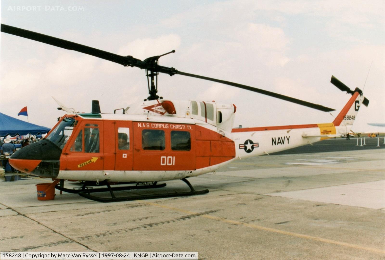 158248, Bell HH-1N Iroquois C/N 31419, NAS Corpus Christi, Texas.