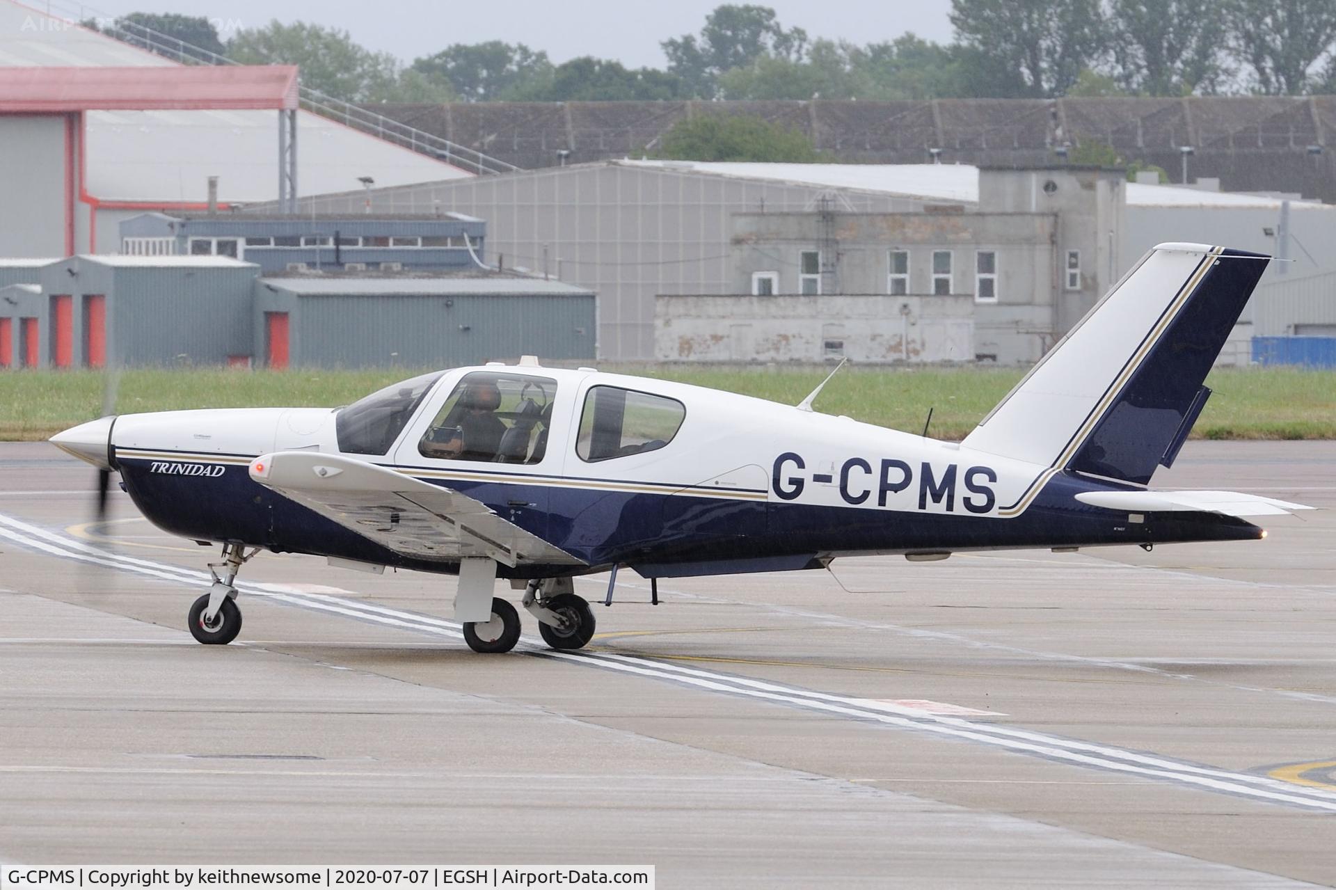 G-CPMS, 1994 Socata TB-20 Trinidad C/N 1607, Leaving Norwich.