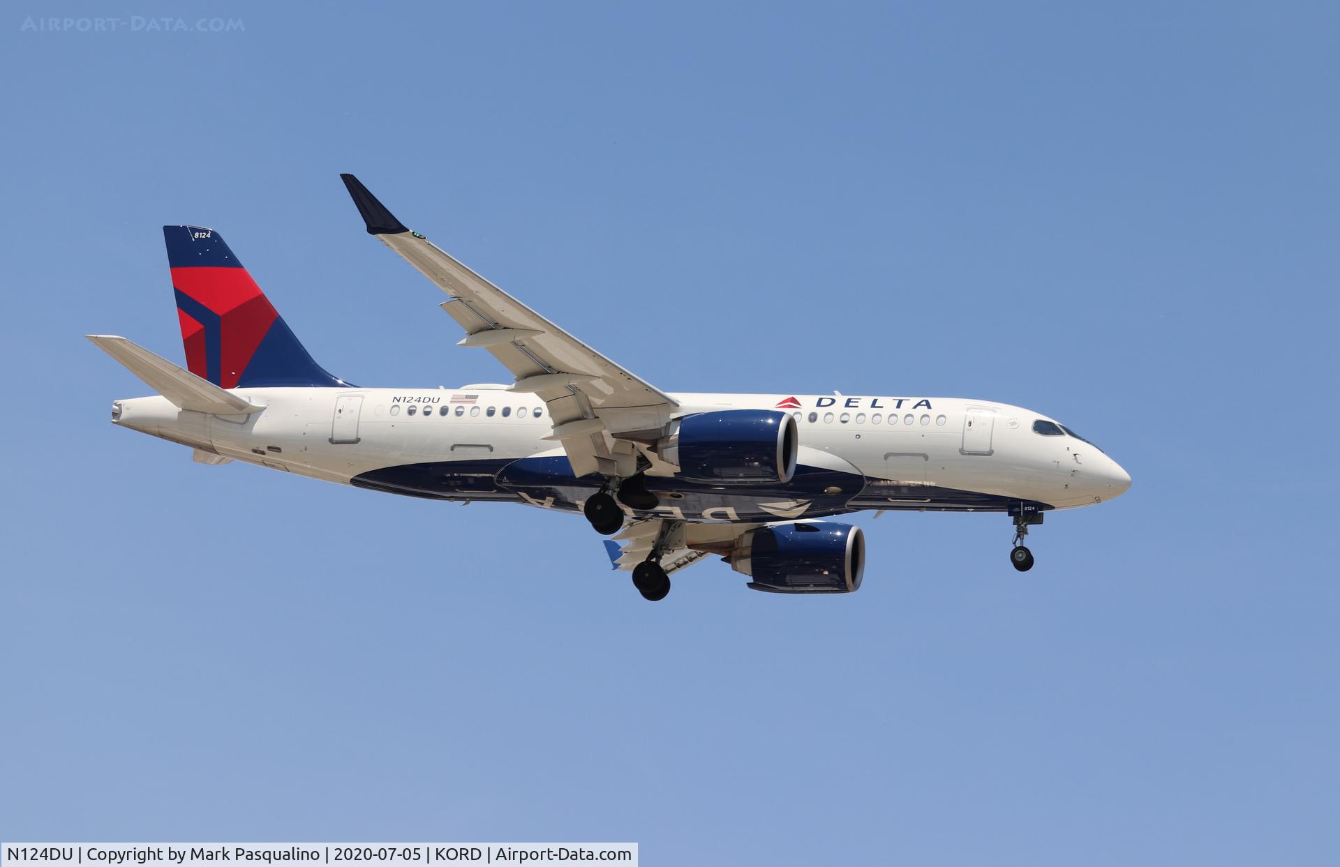 N124DU, 2019 Airbus A220-171 C/N 50043, Airbus A220-171