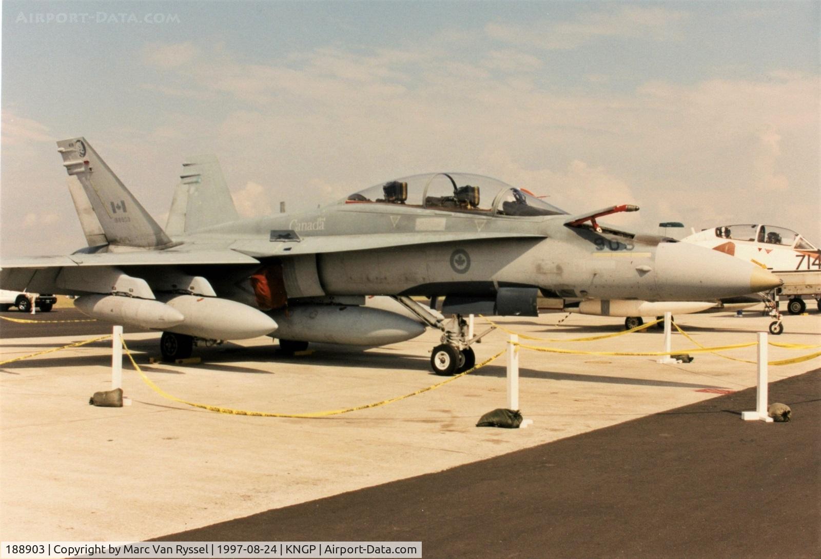 188903, 1982 McDonnell Douglas CF-188B Hornet C/N 0056/B015, At Corpus Christi, Texas.