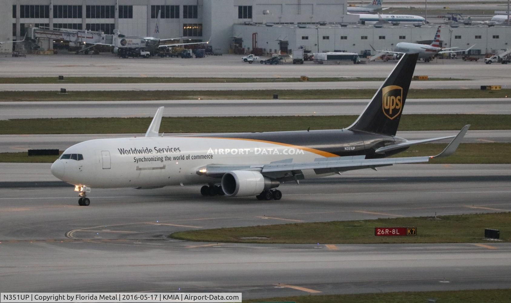 N351UP, 2012 Boeing 767-34AF/ER C/N 37874, MIA 2016