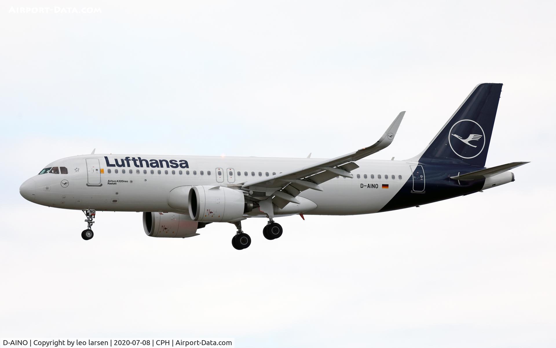 D-AINO, 2018 Airbus A320-271N C/N 8559, Copenhagen 8.7.2020