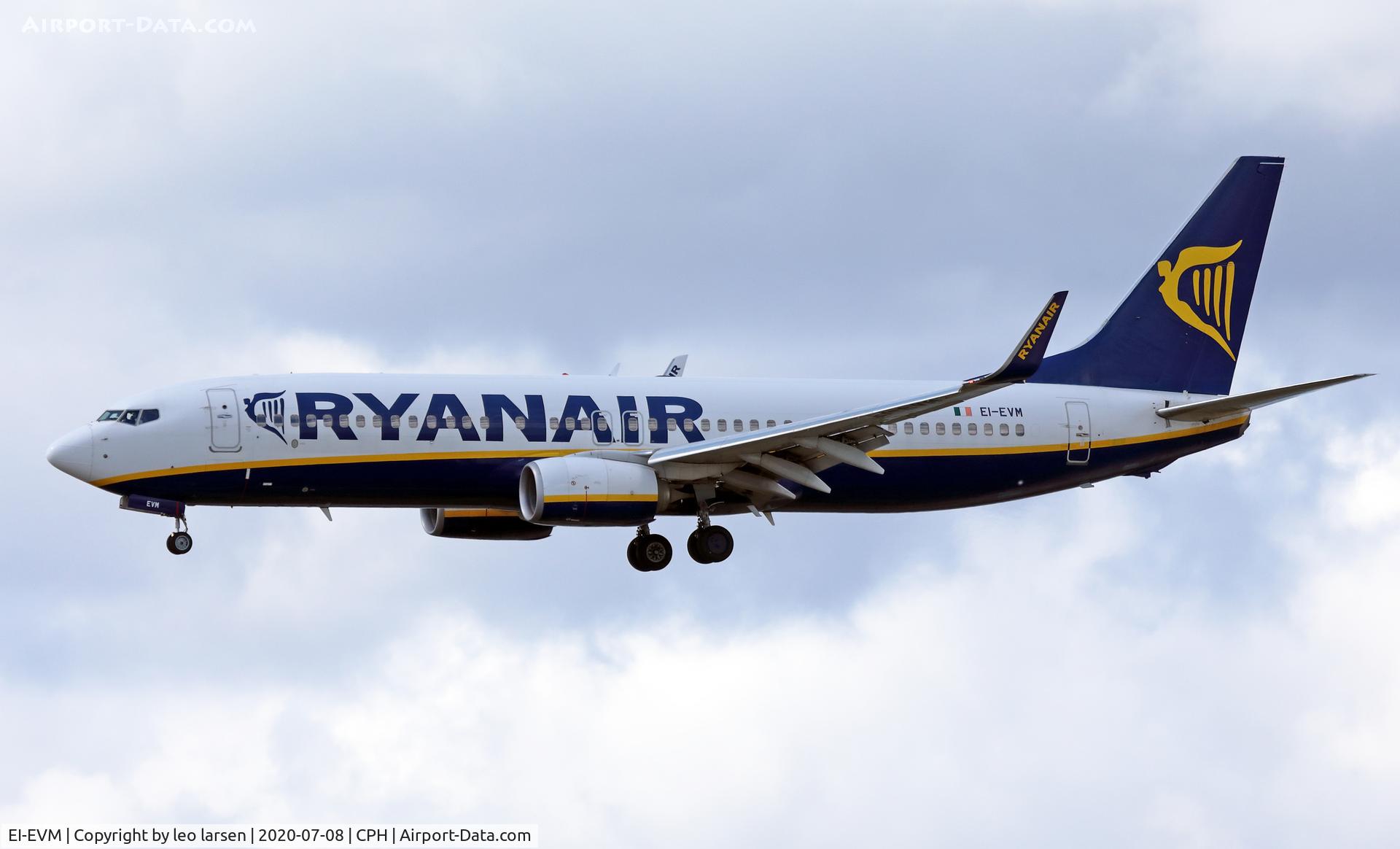 EI-EVM, 2012 Boeing 737-8AS C/N 40296, Copenhagen 8.7.2020