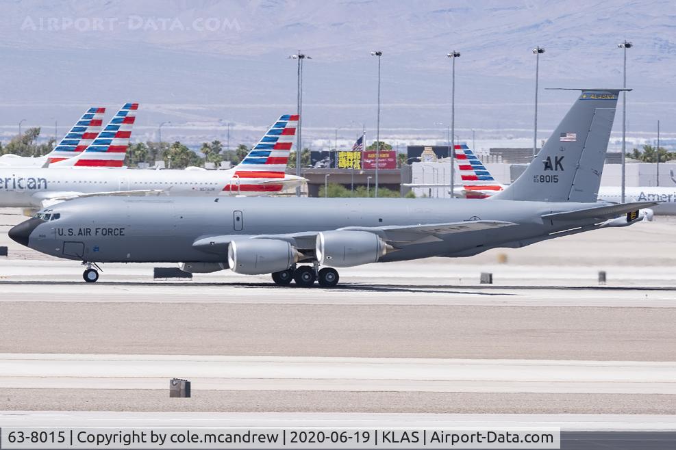 63-8015, 1963 Boeing KC-135R Stratotanker C/N 18632, ARTIC71 departing Vegas headed back home in Alaska