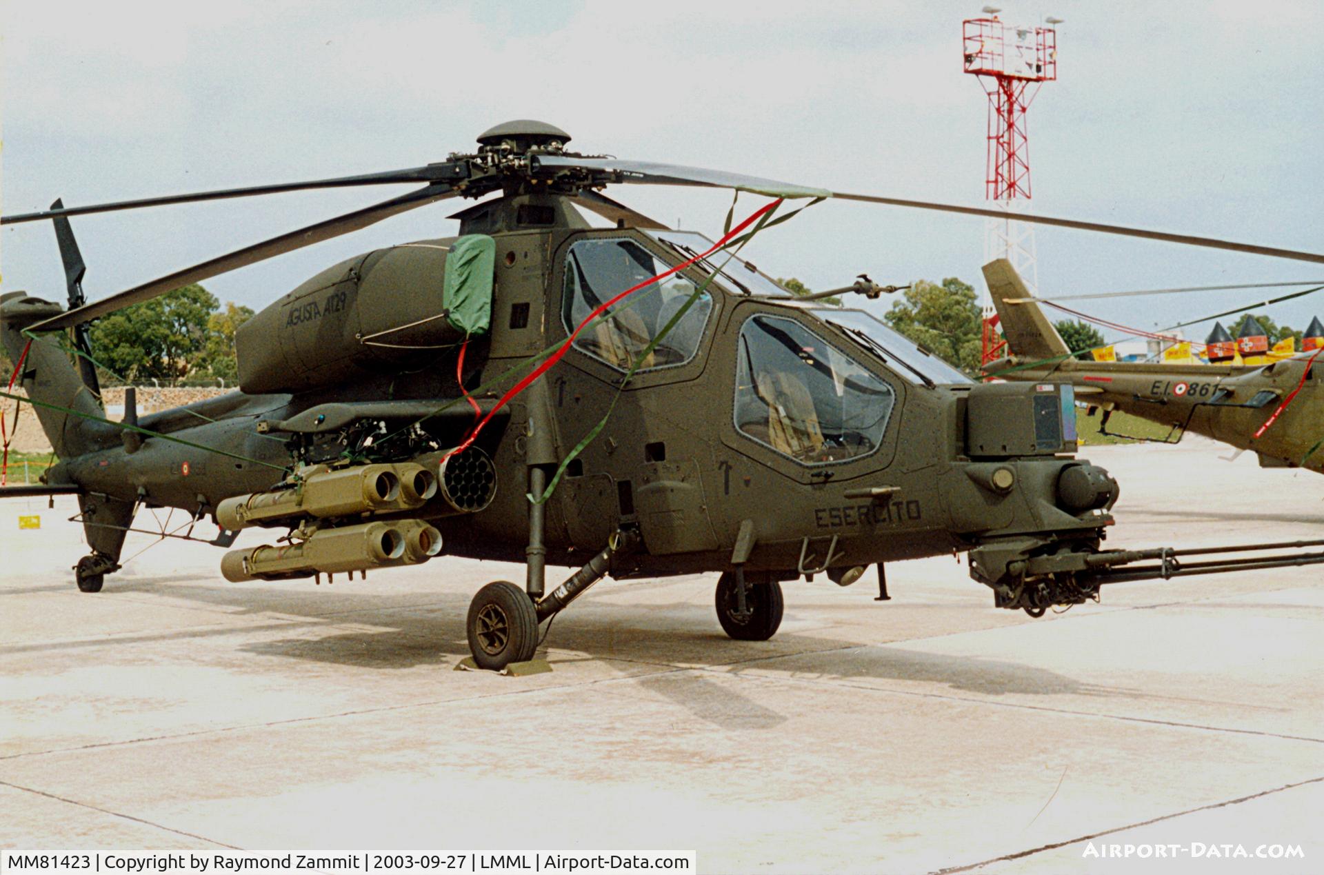 MM81423, Agusta A-129 Mangusta C/N 29055, Agusta A-129 MM81423/EI953 Italian Army