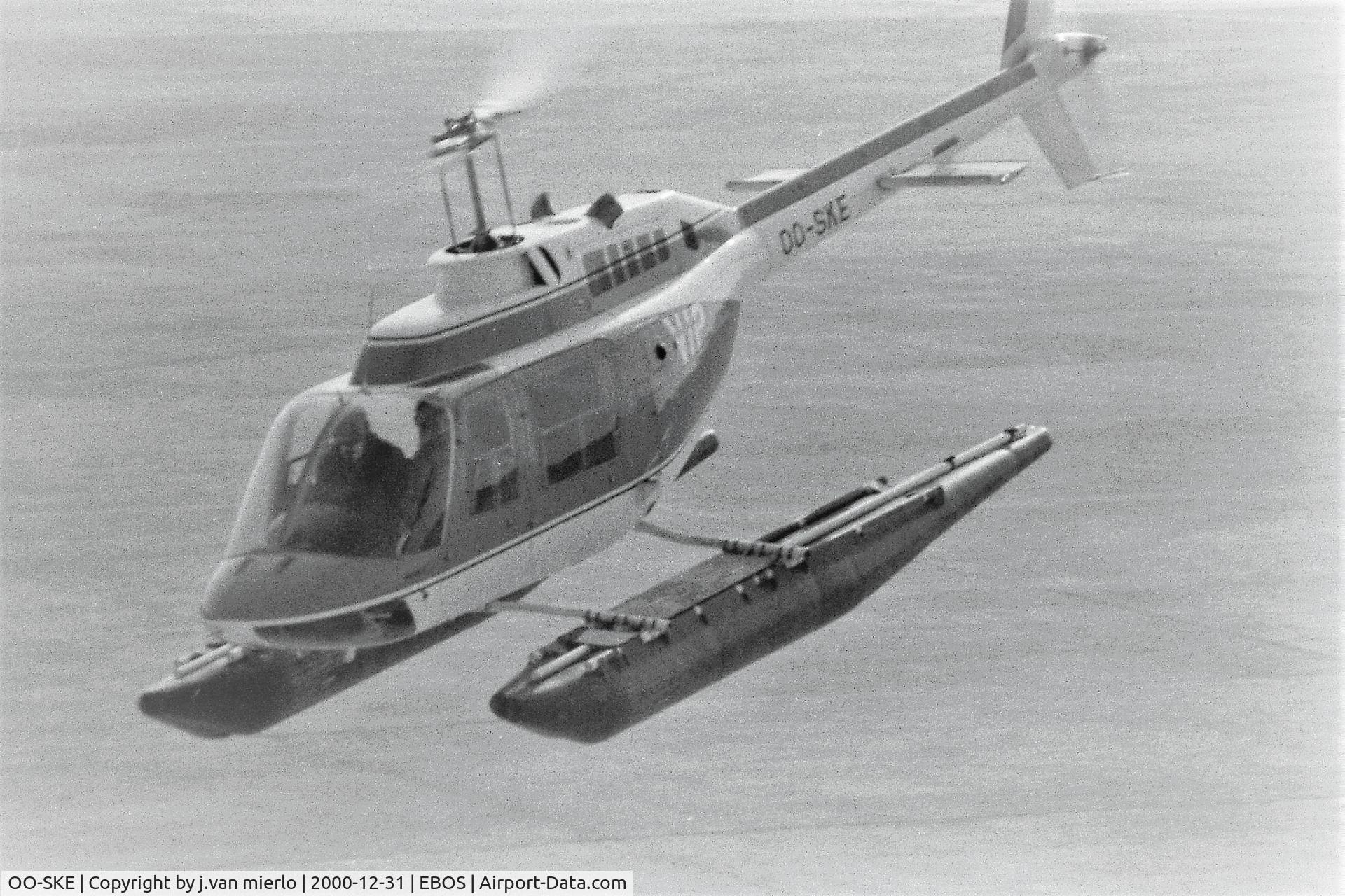 OO-SKE, 1972 Agusta AB-206A JetRanger C/N 8331, T/O Ostend, belgium