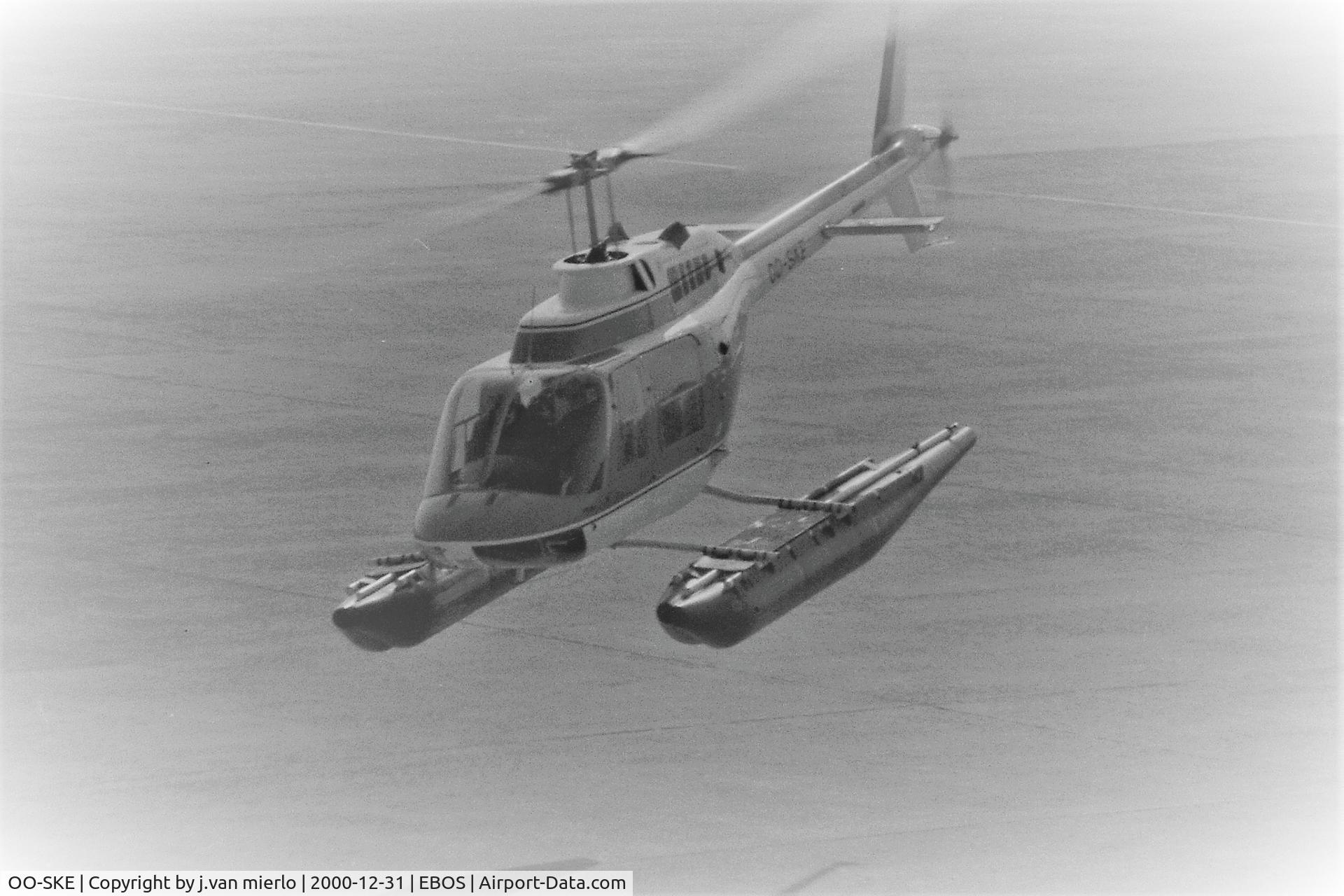 OO-SKE, 1972 Agusta AB-206A JetRanger C/N 8331, T/O Ostend, Belgium