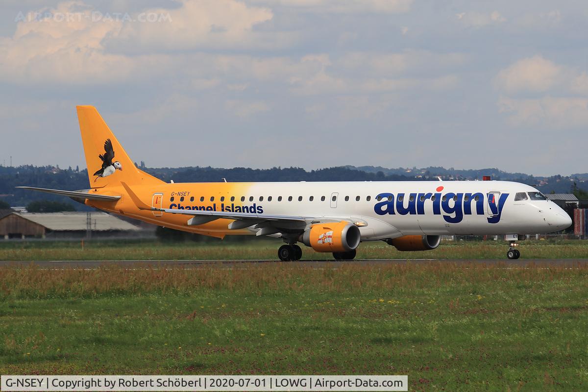 G-NSEY, 2014 Embraer 195STD (ERJ-190-200STD) C/N 19000671, G-NSEY @ LOWG 2020