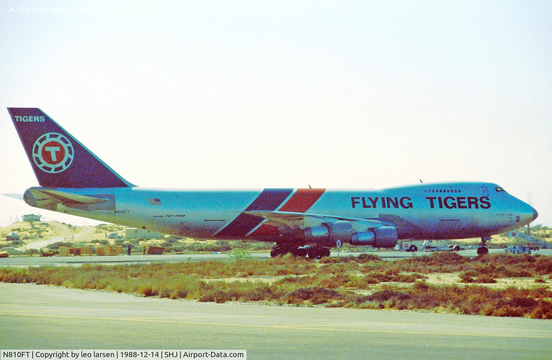 N810FT, 1980 Boeing 747-249F C/N 22237, Shajah 14.12.1988