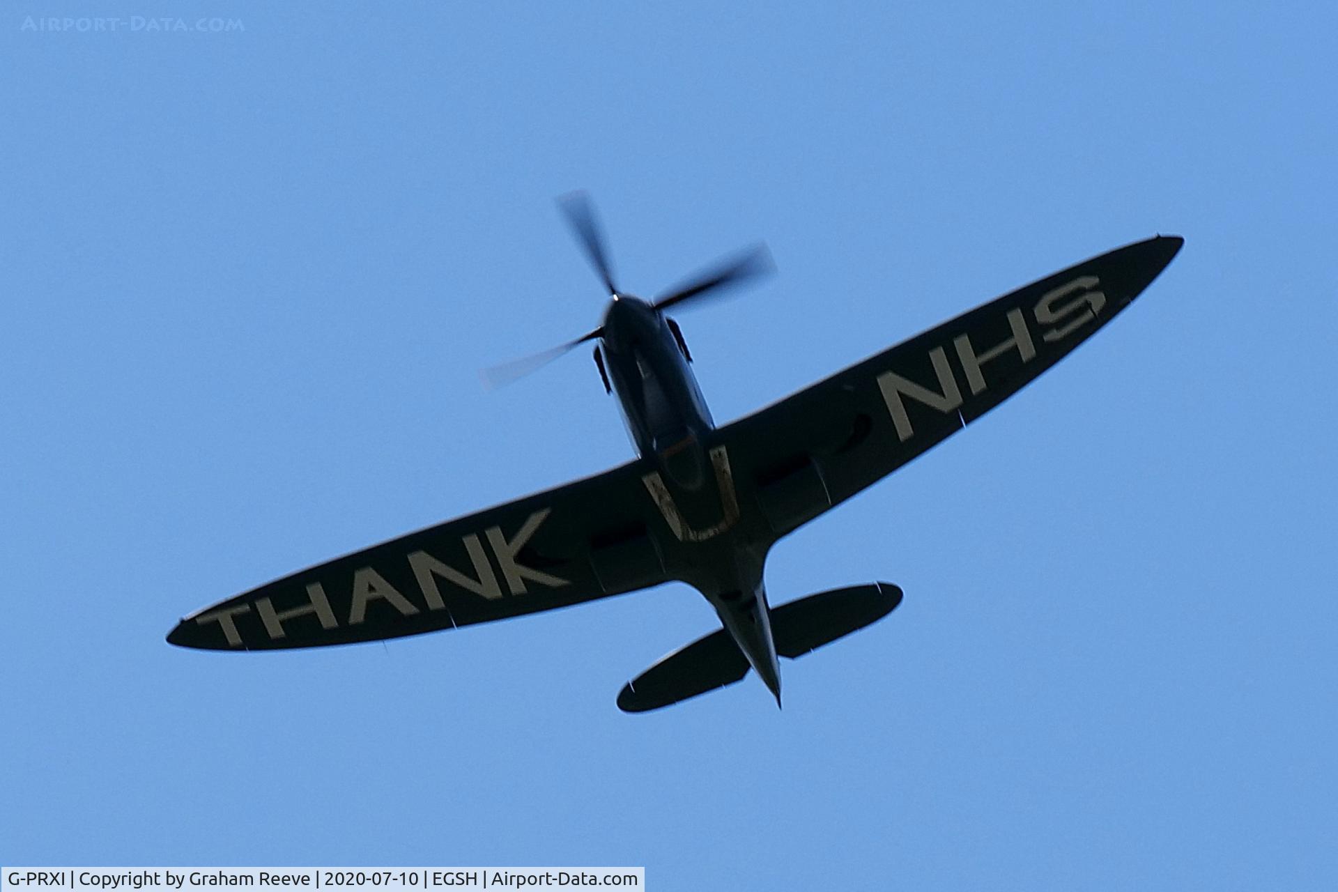 G-PRXI, 1944 Supermarine 361 Spitfire PR.XI C/N 6S/583723, Flying with call sign 