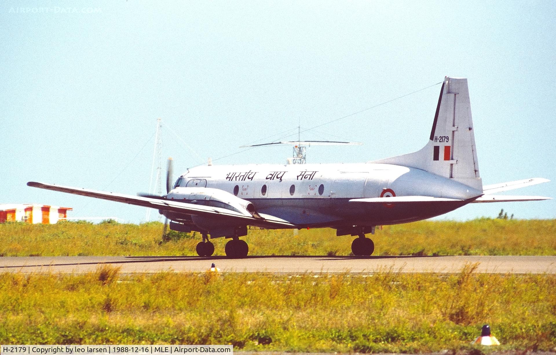 H-2179, 1979 Avro/HAL HS.748-2M C/N 573, Male Maldive`s 16.12.1988