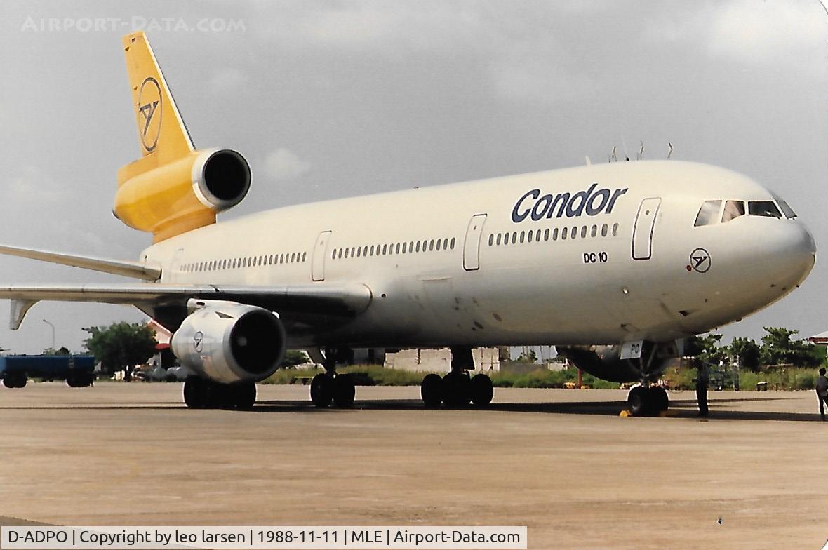 D-ADPO, 1979 McDonnell Douglas DC-10-30 C/N 46595, Male 11.11.88