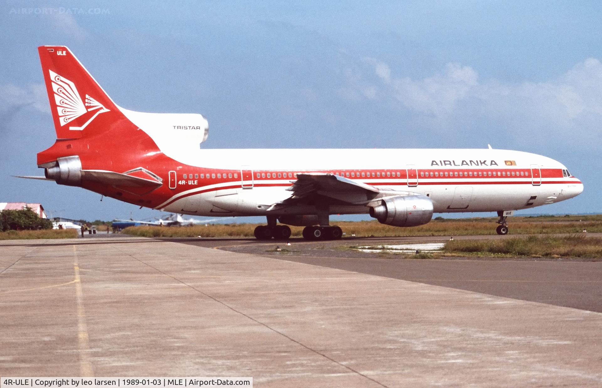 4R-ULE, 1974 Lockheed L-1011-385-1-15 TriStar 100 C/N 193P-1062, Male 3.1.1989