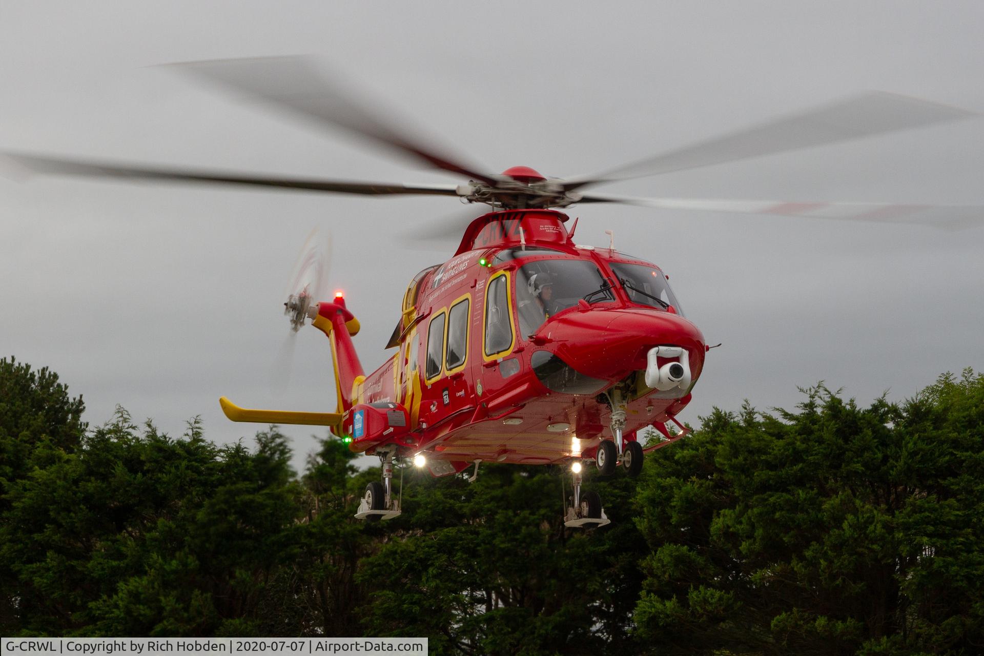 G-CRWL, 2019 Leonardo AW-169 C/N 69100, RCH Treliske