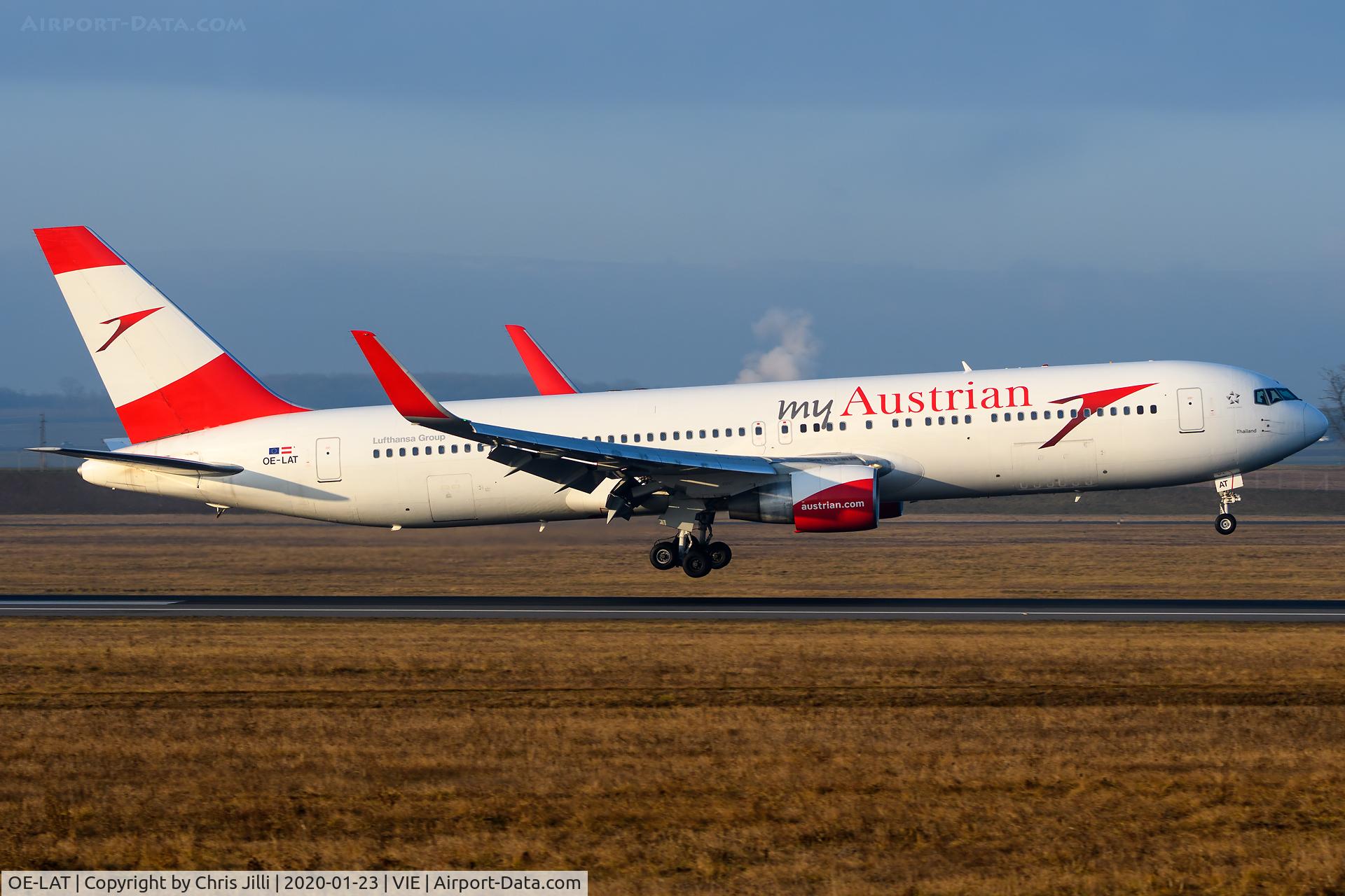 OE-LAT, 1991 Boeing 767-31A C/N 25273, Austrian Airlines