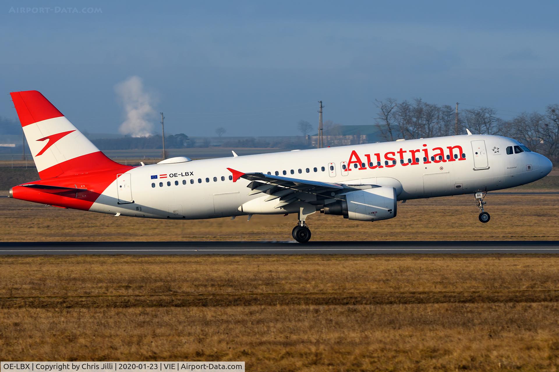 OE-LBX, 2002 Airbus A320-214 C/N 1735, Austrian Airlines