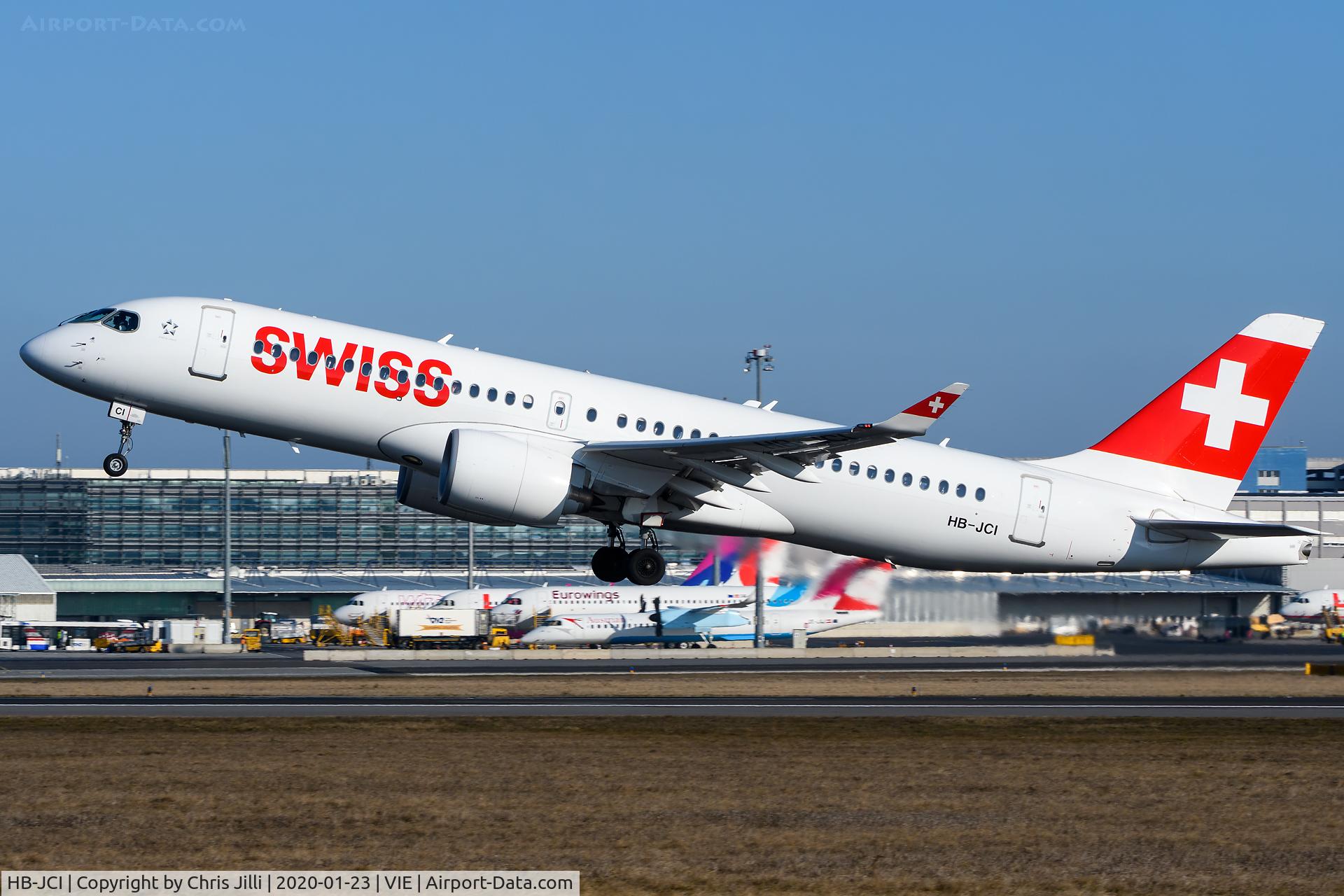 HB-JCI, 2018 Bombardier CSeries CS300 (BD-500-1A11) C/N 55023, Swiss