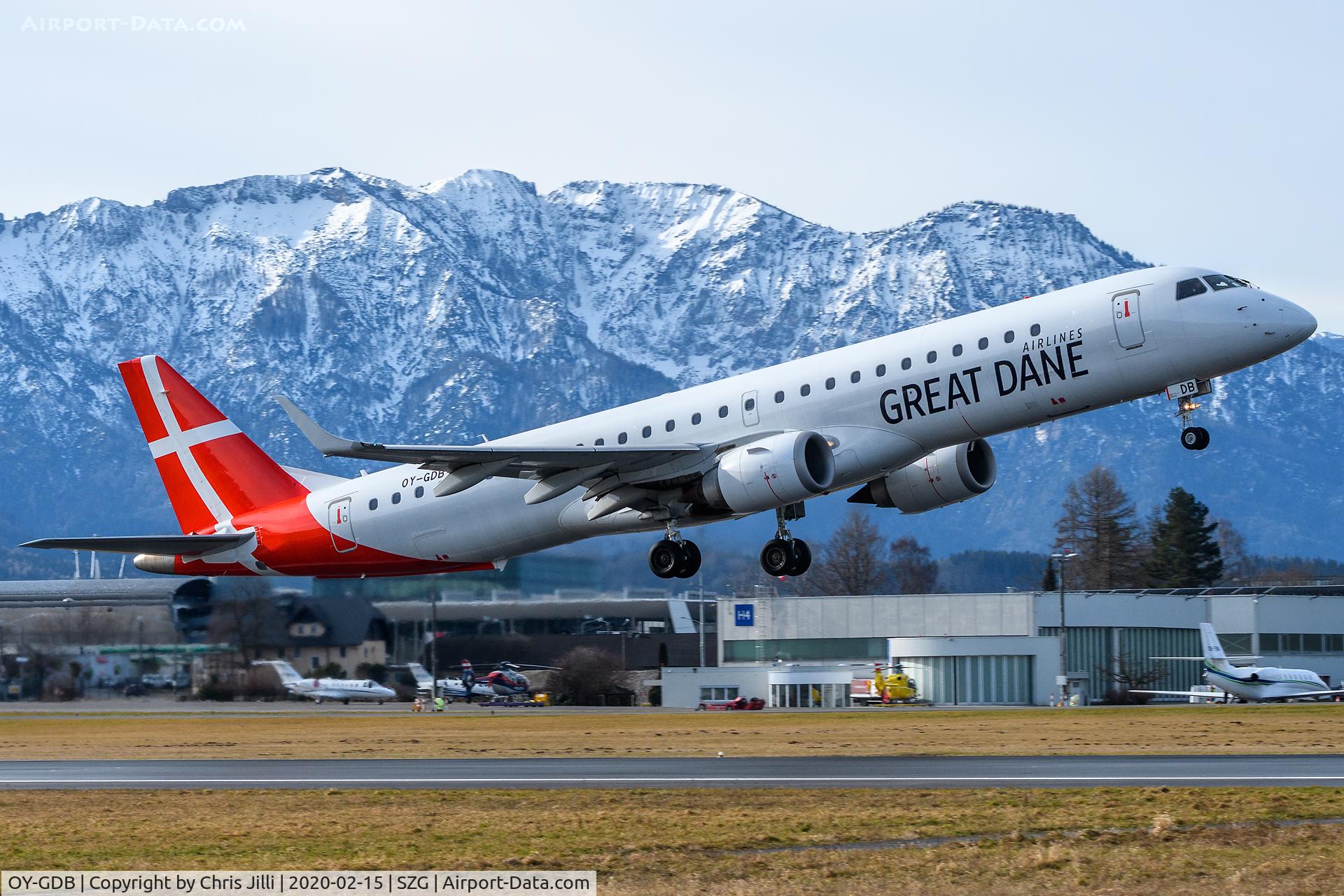 OY-GDB, 2008 Embraer 195LR (ERJ-190-200LR) C/N 19000184, Great Dane