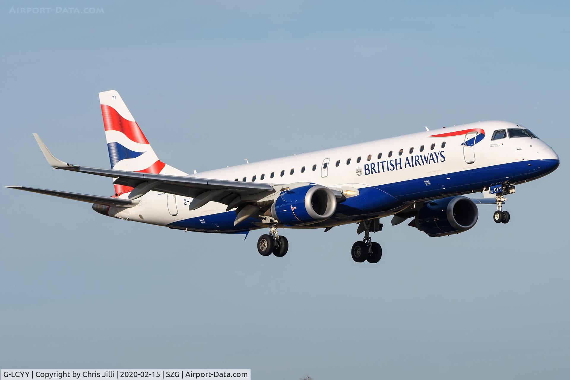 G-LCYY, 2008 Embraer 190LR (ERJ-190-100LR) C/N 19000189, British Airways