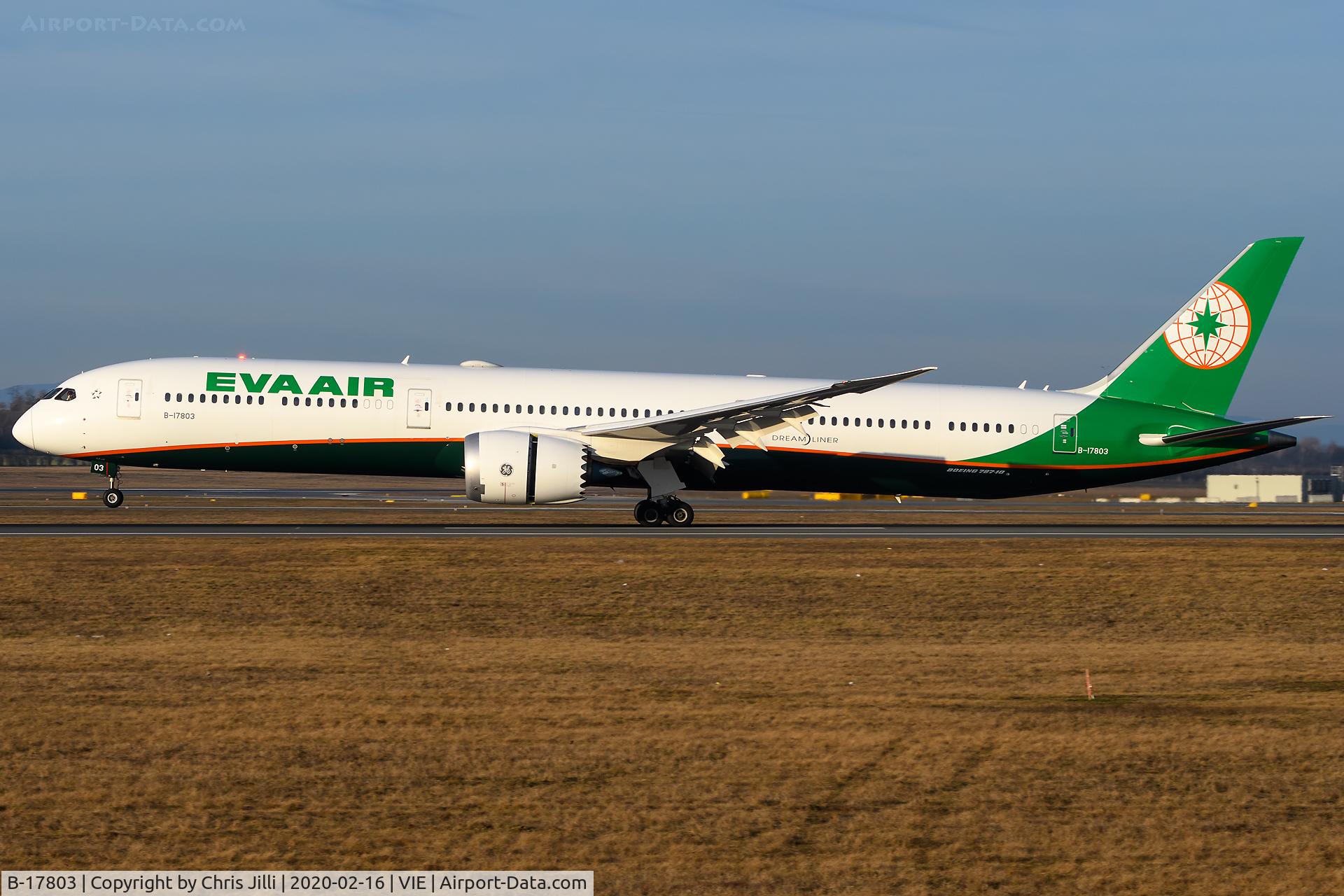 B-17803, 2019 Boeing 787-10 Dreamliner Dreamliner C/N 63511, Eva Air
