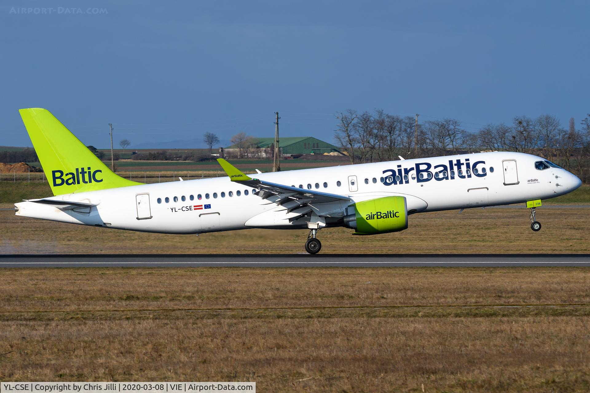 YL-CSE, 2017 Bombardier CSeries CS300 (BD-500-1A11) C/N 55007, airBaltic