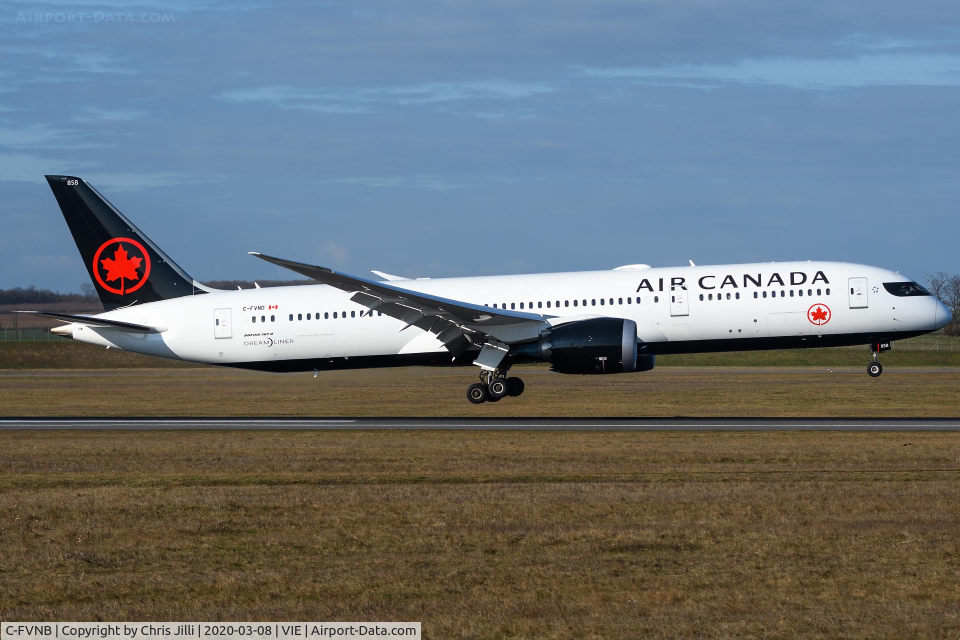 C-FVNB, 2018 Boeing 787-9 Dreamliner C/N 38359, Air Canada
