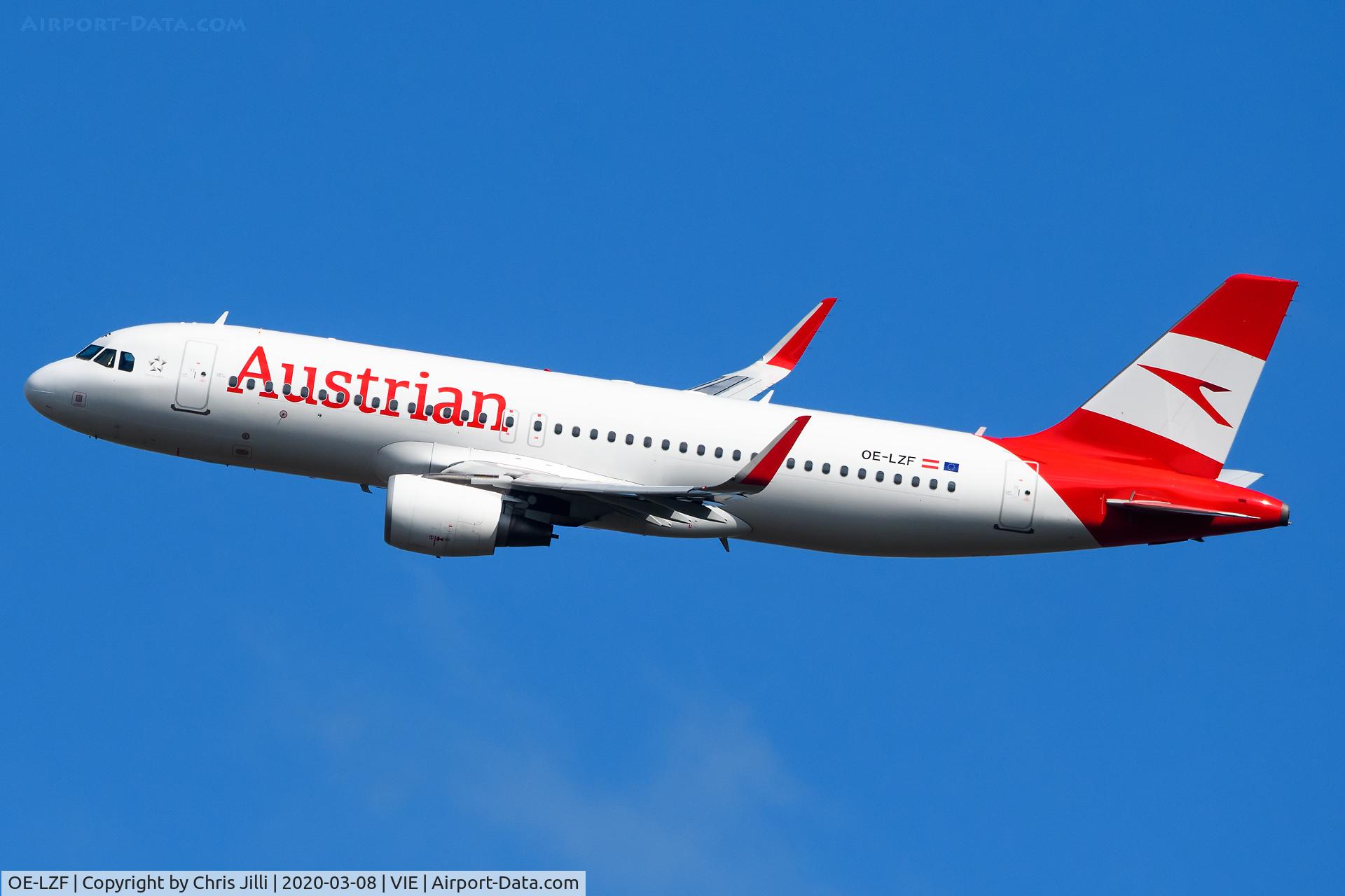 OE-LZF, 2013 Airbus A320-214 C/N 5841, Austrian Airlines