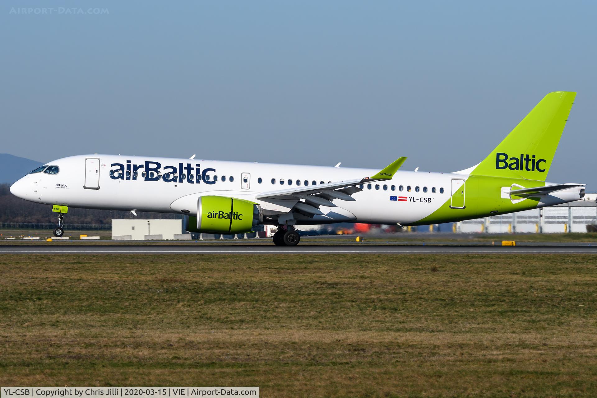 YL-CSB, 2016 Bombardier CSeries CS300 (BD-500-1A11) C/N 55004, airBaltic
