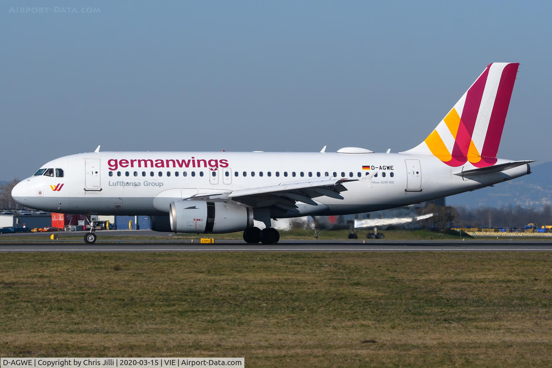 D-AGWE, 2007 Airbus A319-132 C/N 3128, Germanwings