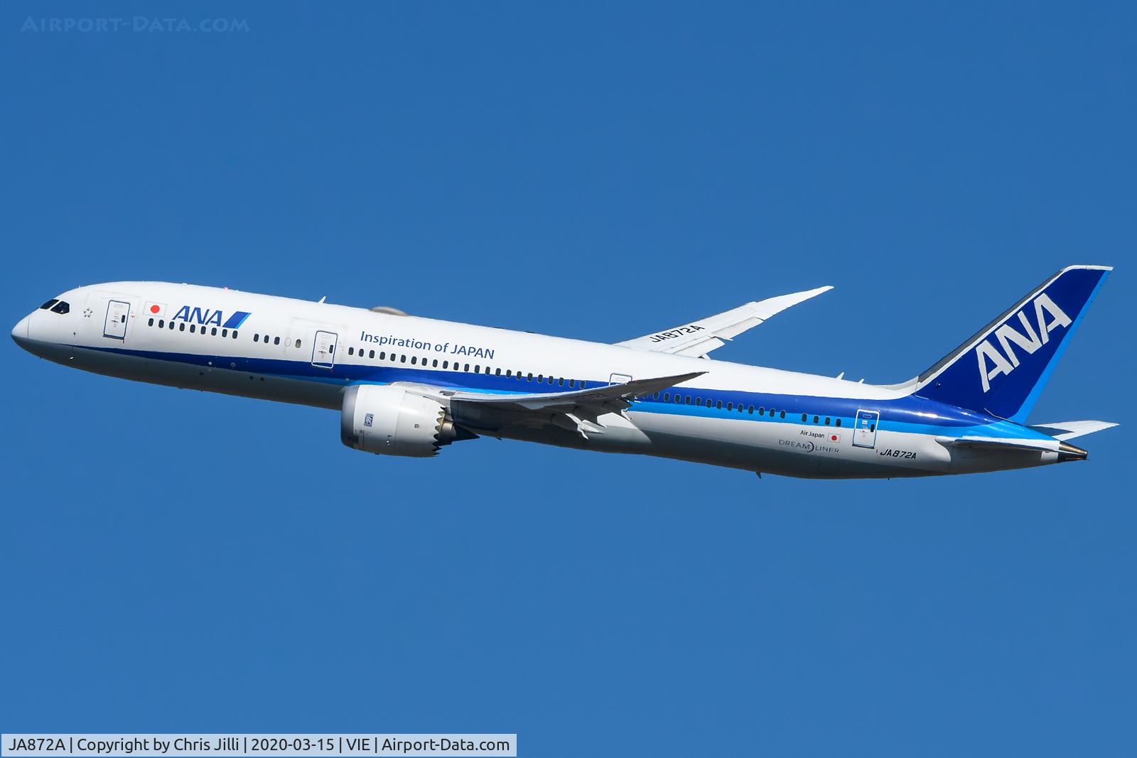 JA872A, 2015 Boeing 787-9 Dreamliner C/N 34504, ANA All Nippon Airways