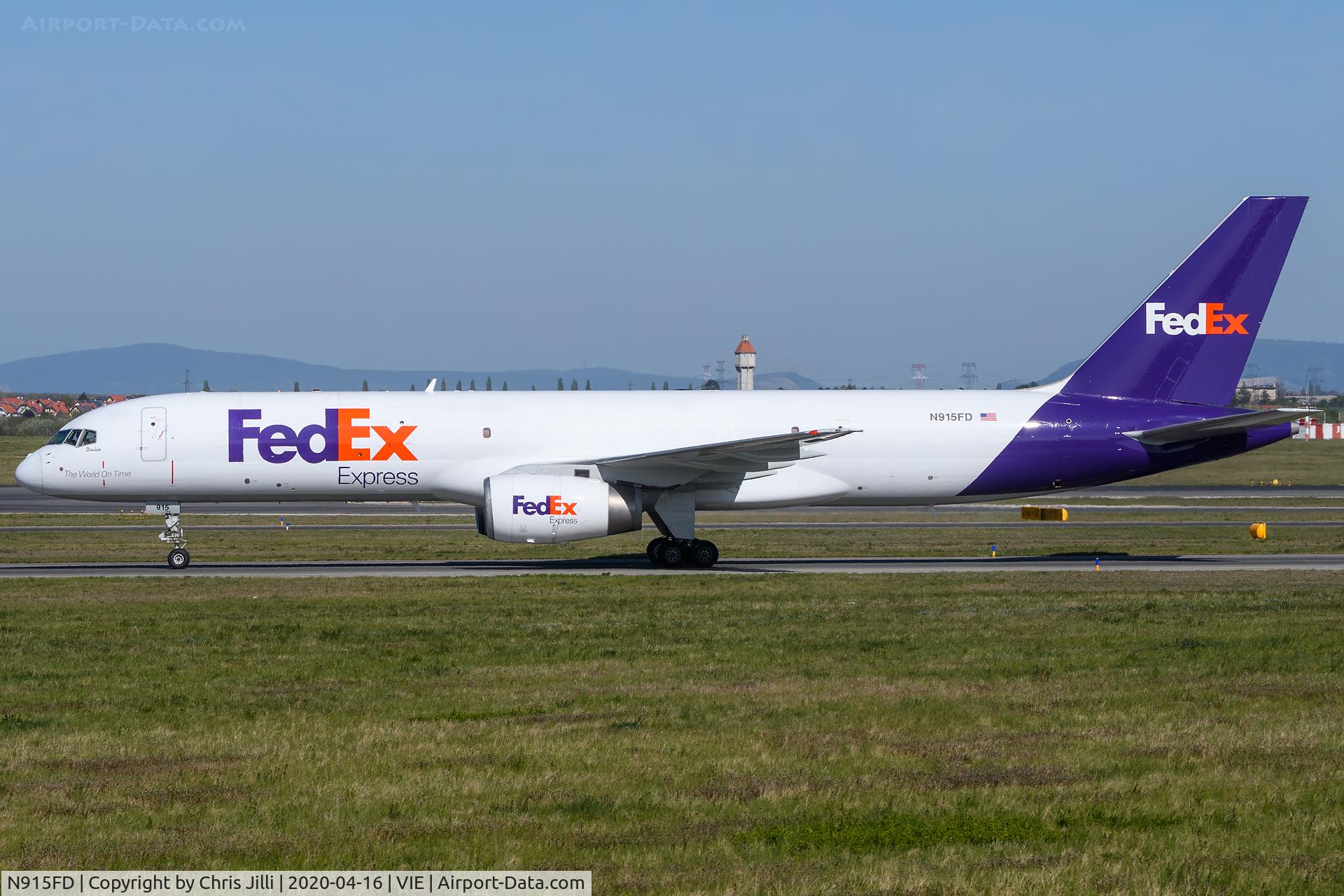 N915FD, 1988 Boeing 757-236 C/N 24120, FedEx Express