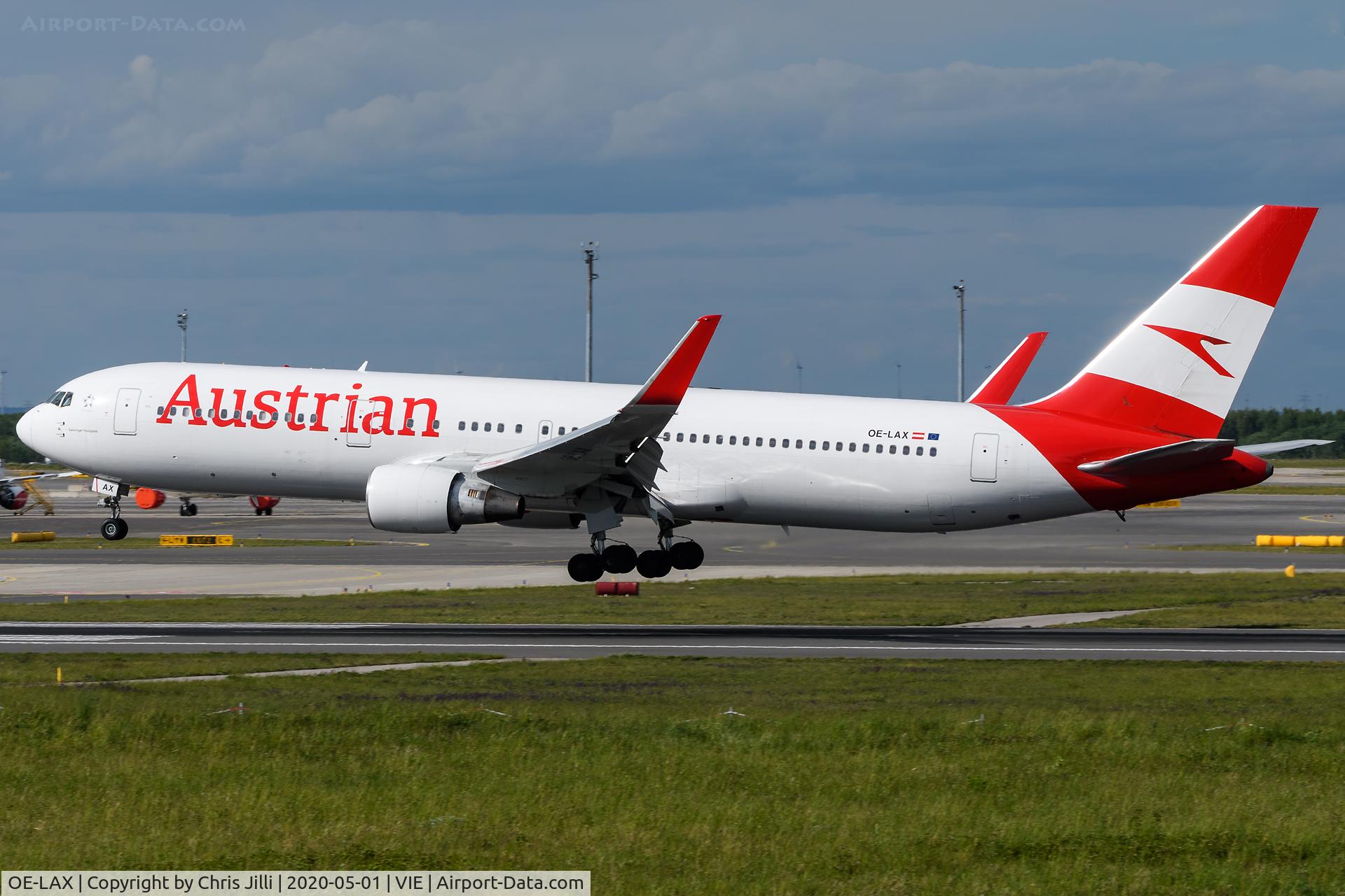 OE-LAX, 1992 Boeing 767-3Z9/ER C/N 27095, Austrian Airlines