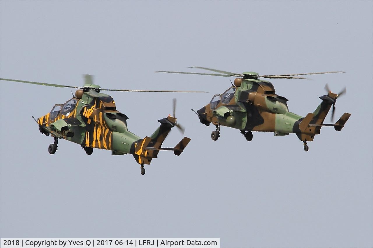 2018, Eurocopter EC-665 Tigre HAP C/N 2018, Eurocopter EC-665 Tigre HAP, On final rwy 26, Landivisiau Naval Air Base (LFRJ) Tiger Meet 2017