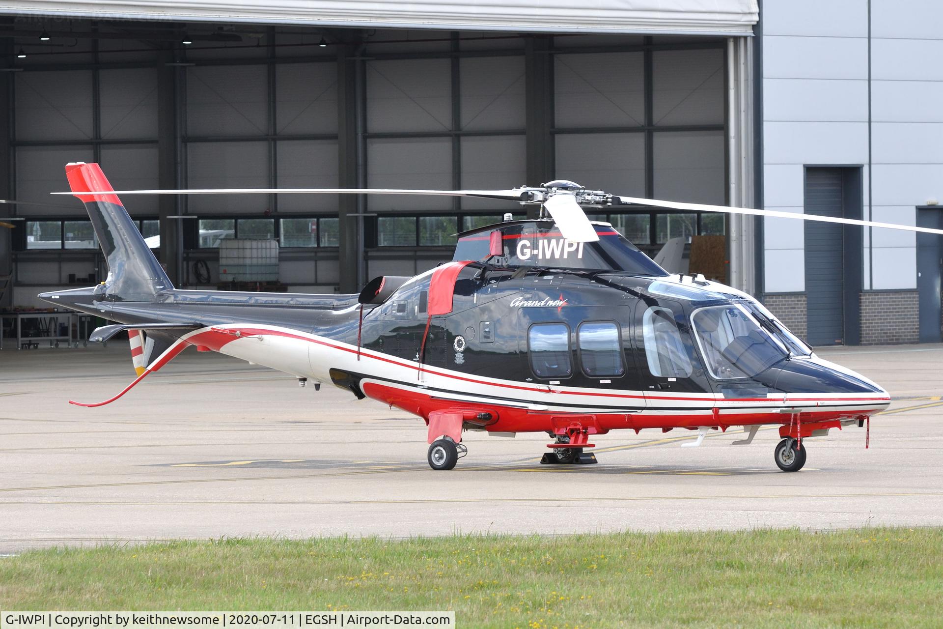G-IWPI, 2013 AgustaWestland AW-109SP GrandNew C/N 22299, Just arrived at Norwich.