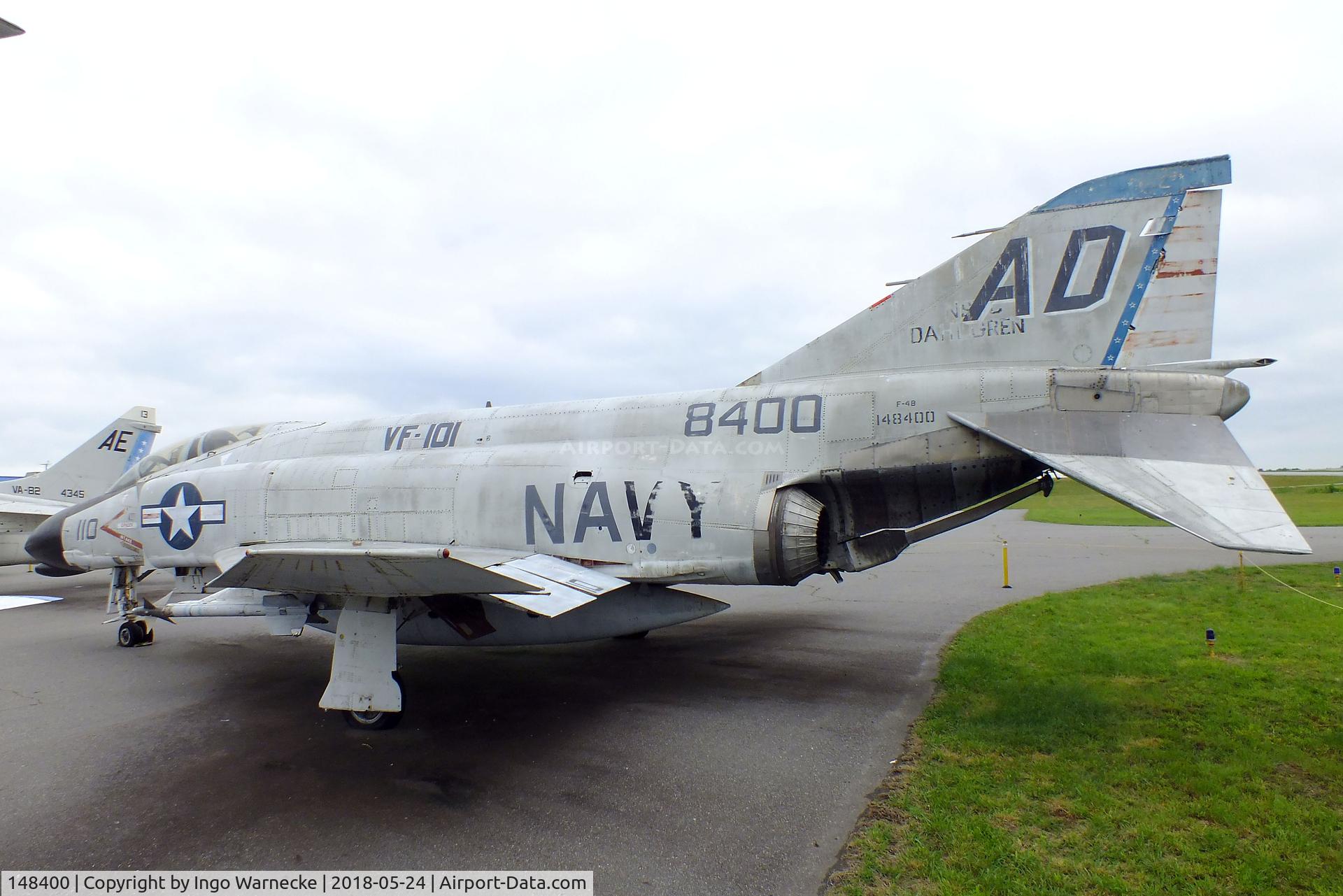 148400, McDonnell F-4B Phantom II C/N 85, McDonnell F-4B Phantom II at the Hickory Aviation Museum, Hickory NC