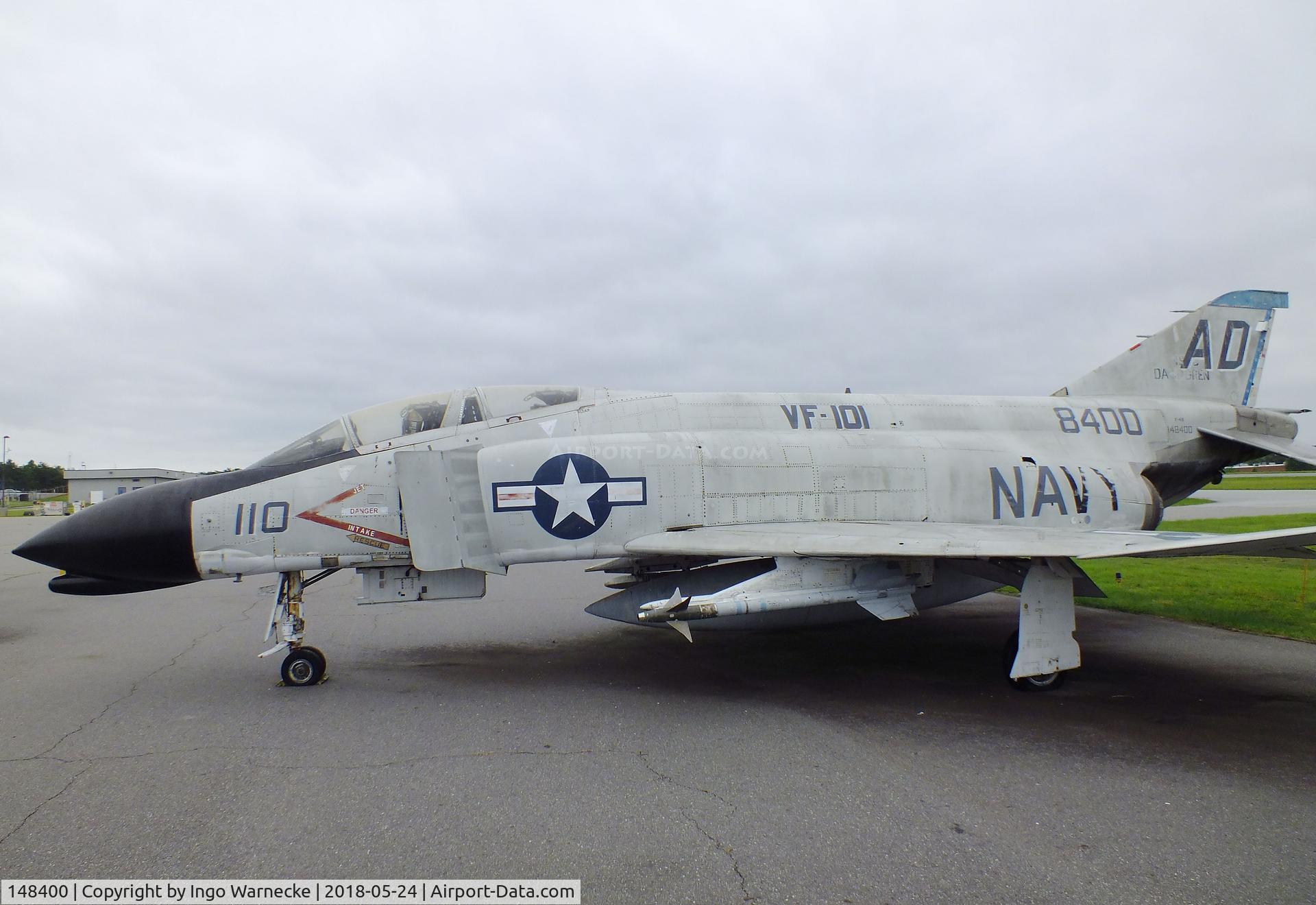 148400, McDonnell F-4B Phantom II C/N 85, McDonnell F-4B Phantom II at the Hickory Aviation Museum, Hickory NC