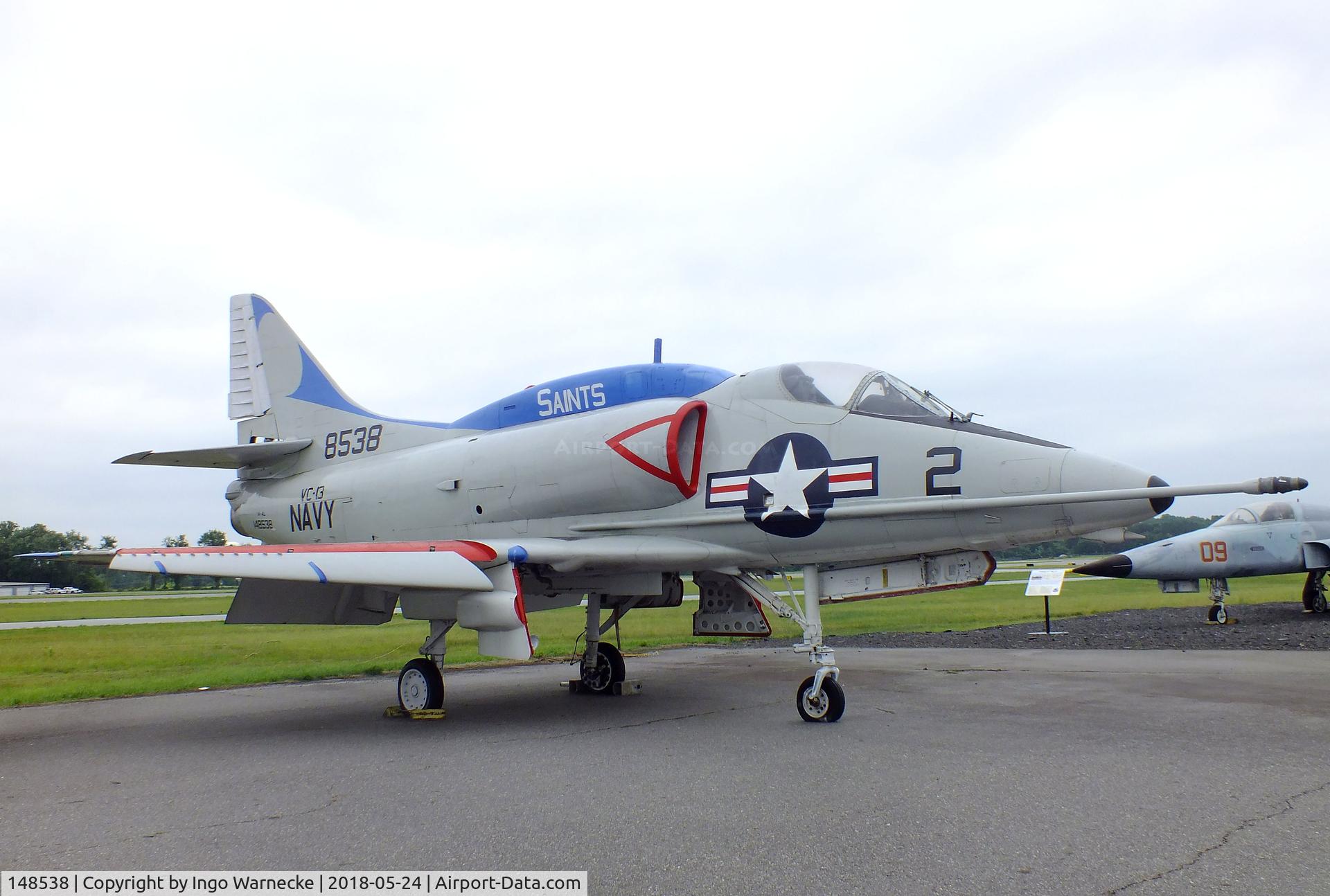 148538, Douglas A-4C Skyhawk C/N 12731, Douglas A-4C Skyhawk at the Hickory Aviation Museum, Hickory NC