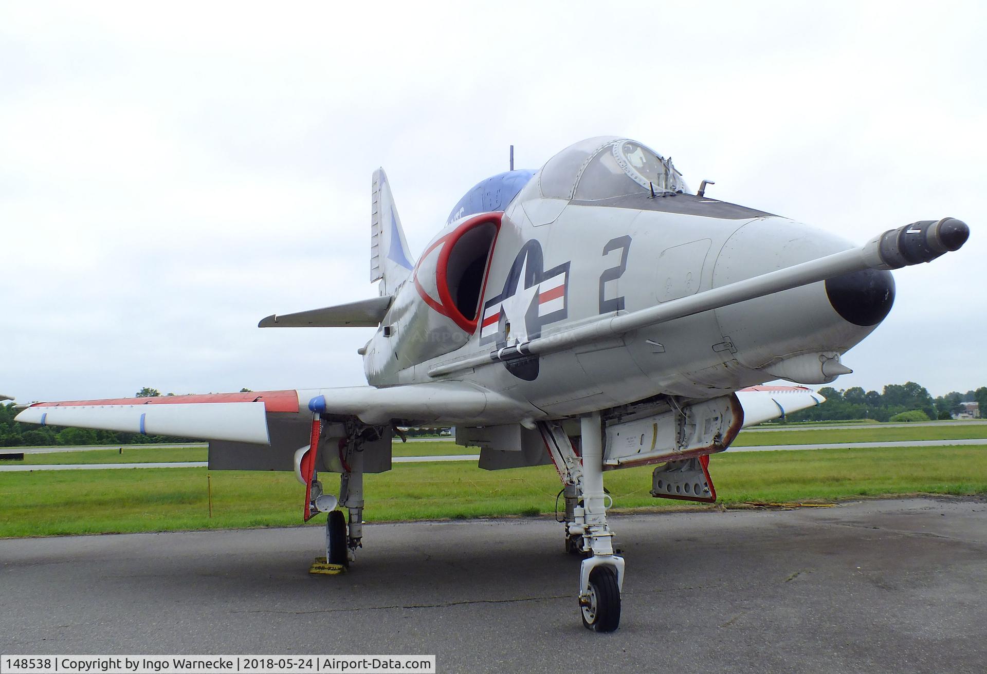148538, Douglas A-4C Skyhawk C/N 12731, Douglas A-4C Skyhawk at the Hickory Aviation Museum, Hickory NC