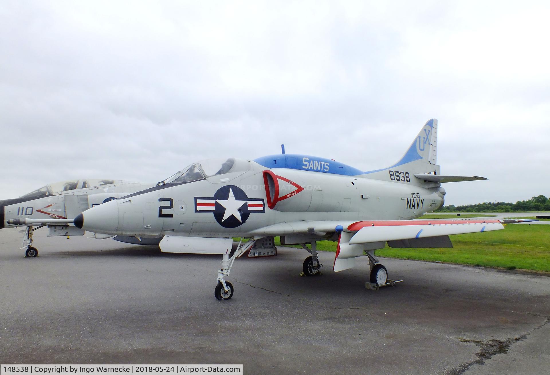 148538, Douglas A-4C Skyhawk C/N 12731, Douglas A-4C Skyhawk at the Hickory Aviation Museum, Hickory NC