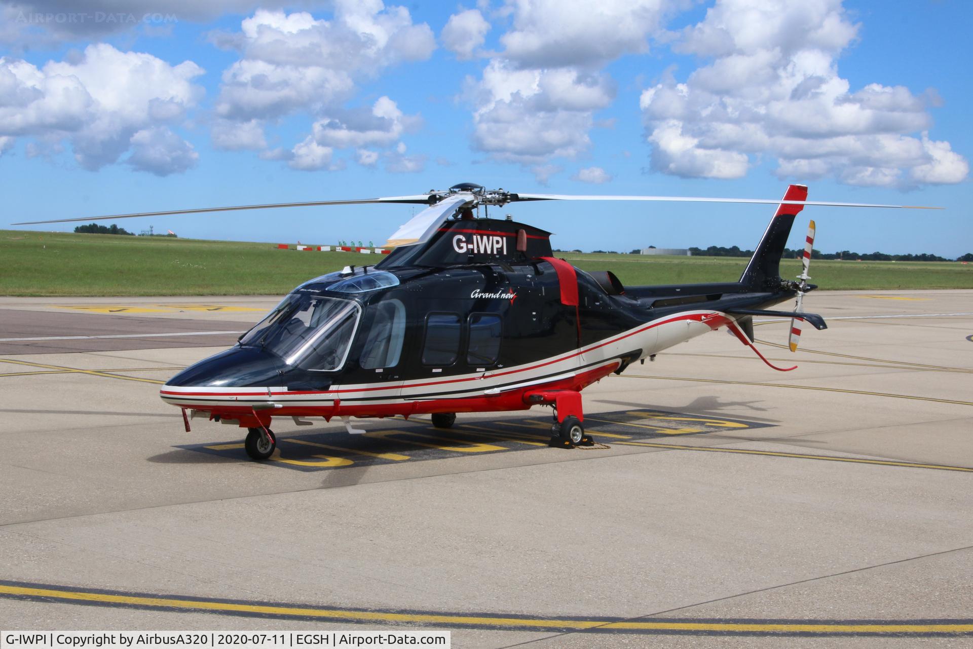 G-IWPI, 2013 AgustaWestland AW-109SP GrandNew C/N 22299, Parked at Saxon ramp Norwich