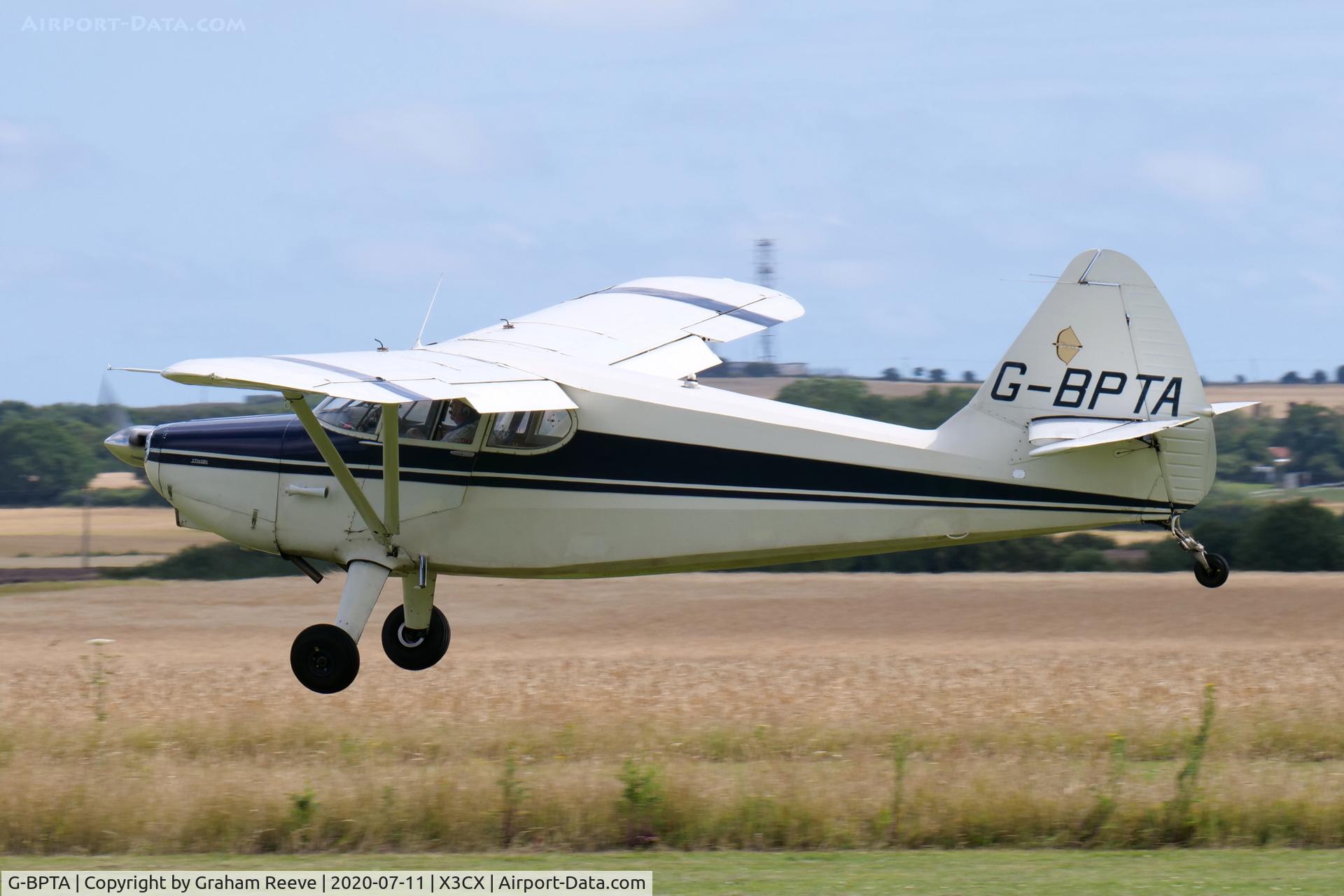 G-BPTA, 1947 Stinson 108-2 Voyager C/N 108-3429, Landing at Northrepps.