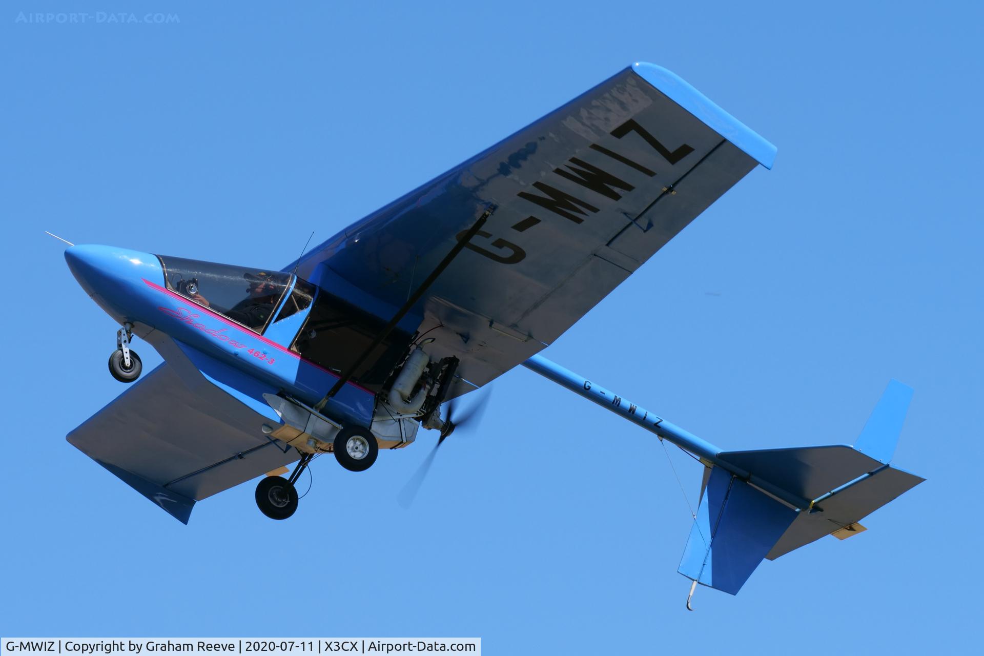 G-MWIZ, 1989 CFM Shadow Series CD C/N 096, Departing from Northrepps.
