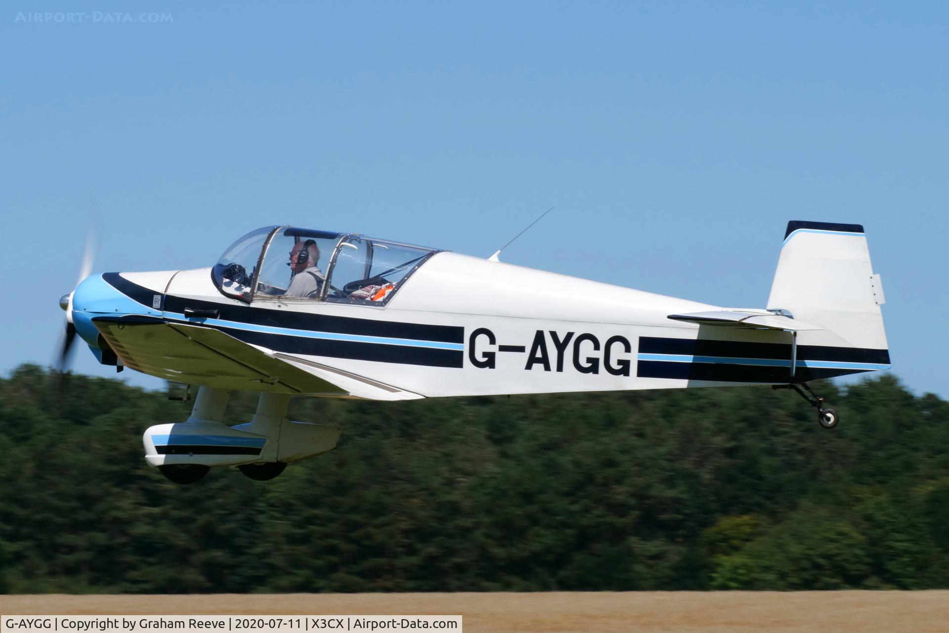 G-AYGG, 1960 Jodel (Wassmer) D-120 Paris-Nice C/N 184, Departing from Northrepps.