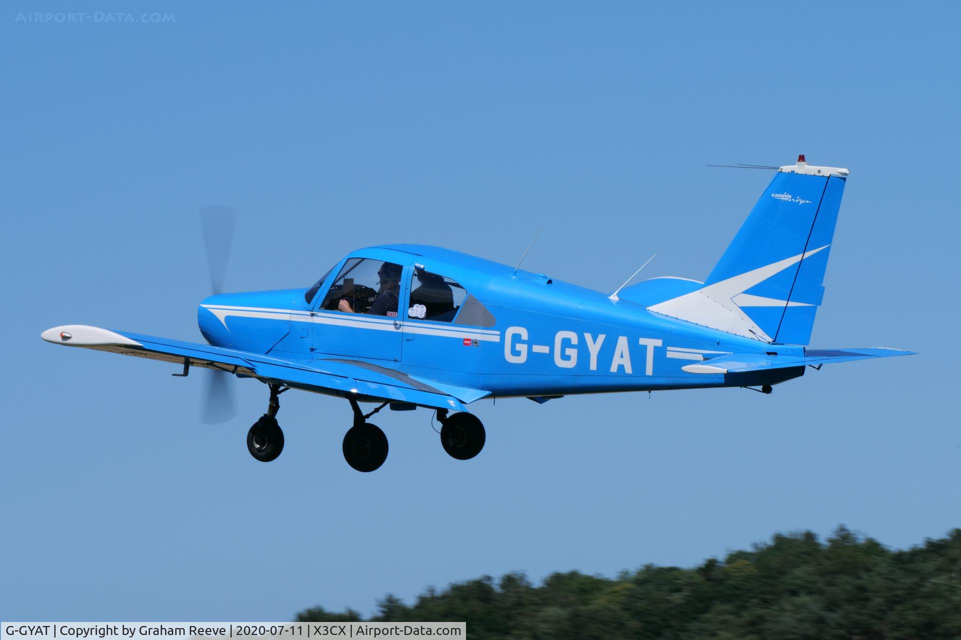 G-GYAT, 1966 Gardan GY-80-180 Horizon C/N 136, Departing from Northrepps.