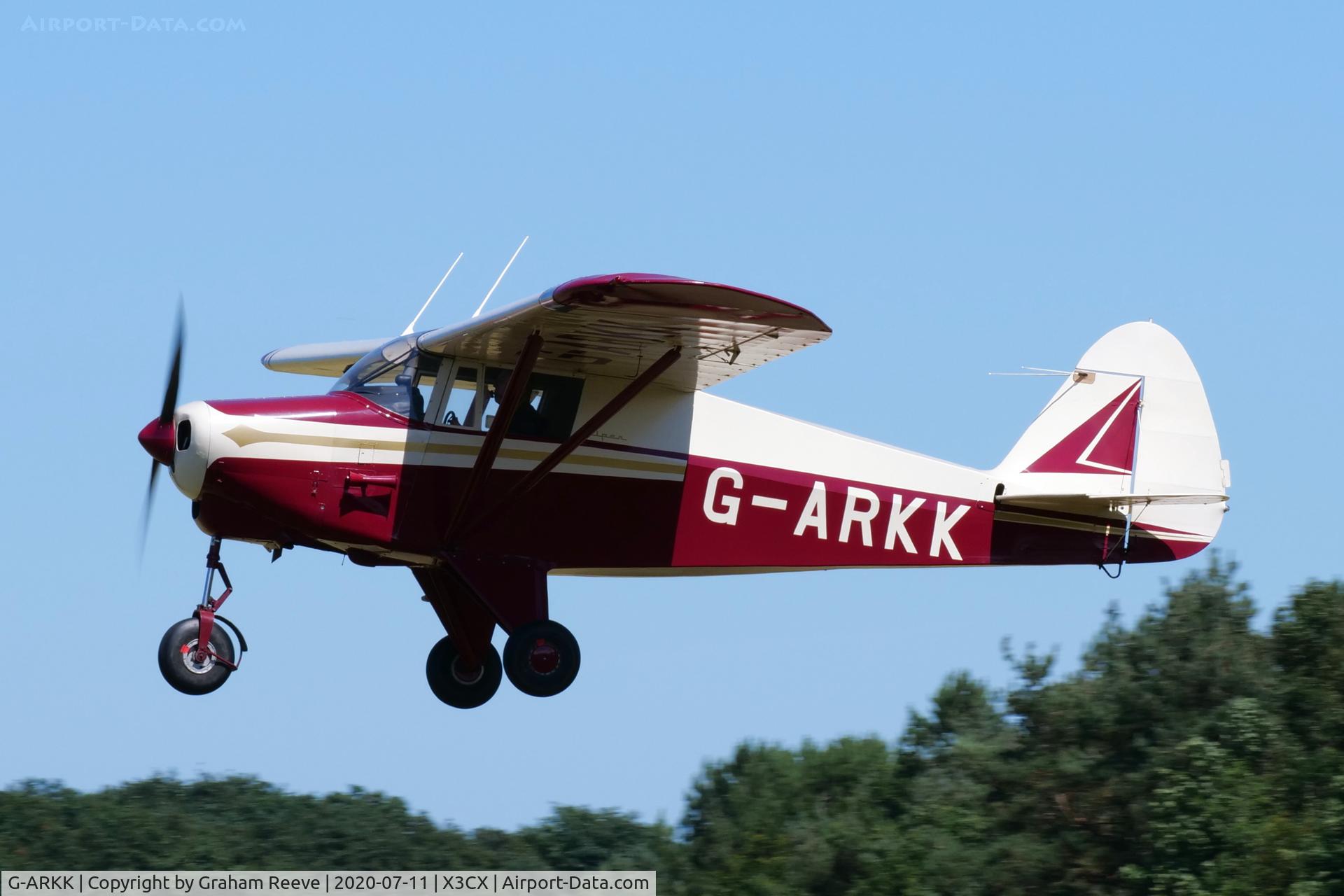 G-ARKK, 1961 Piper PA-22-108 Colt Colt C/N 22-8290, Landing at Northrepps.