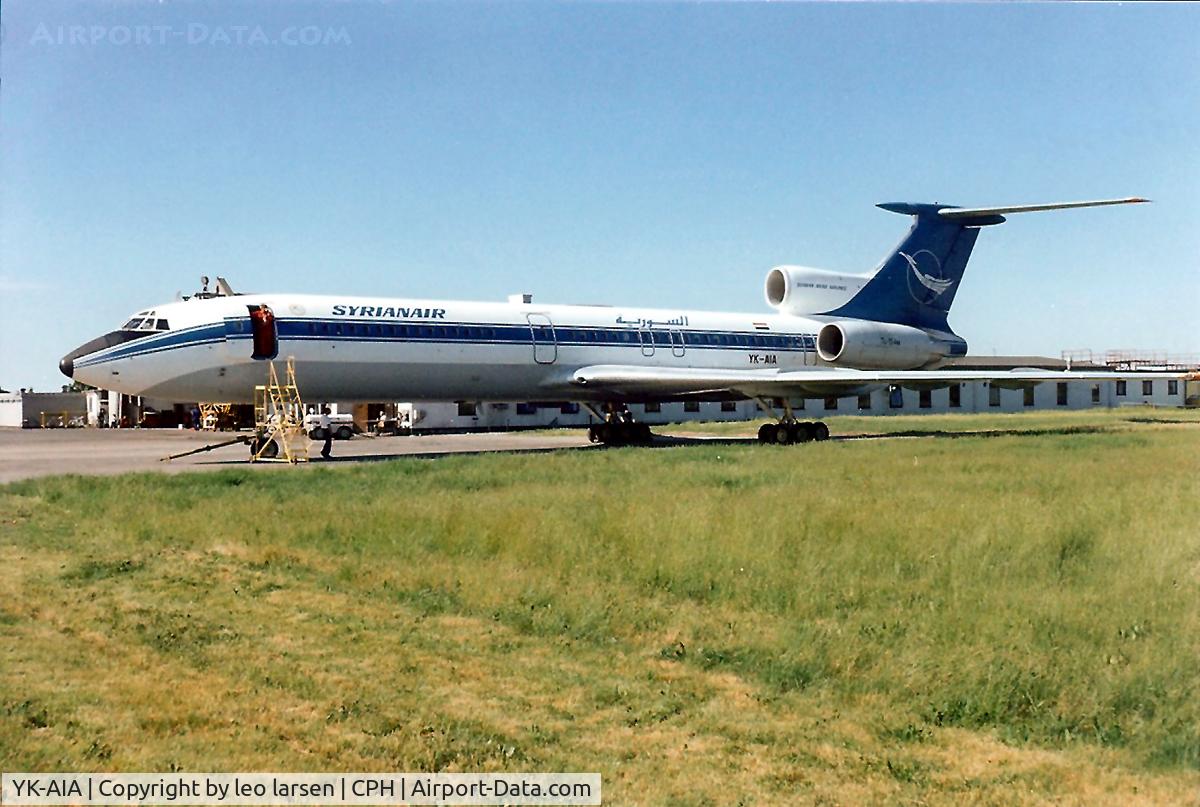 YK-AIA, 1985 Tupolev Tu-154M C/N 85A708, Copenhagen 16.6.1988