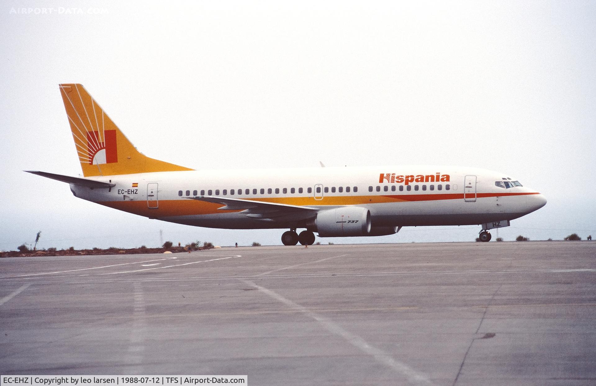 EC-EHZ, 1988 Boeing 737-3Y0 C/N 23922, Tenerife South 12.7.1988