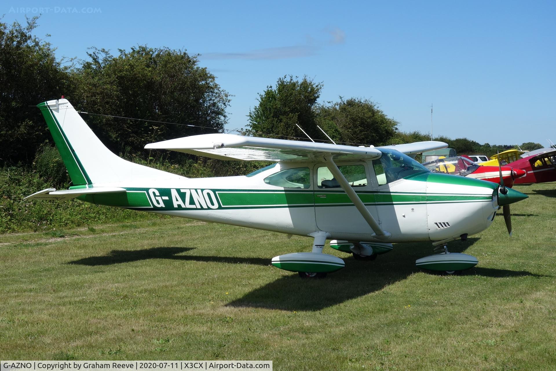 G-AZNO, 1972 Cessna 182P Skylane C/N 182-61005, Parked at Northrepps.